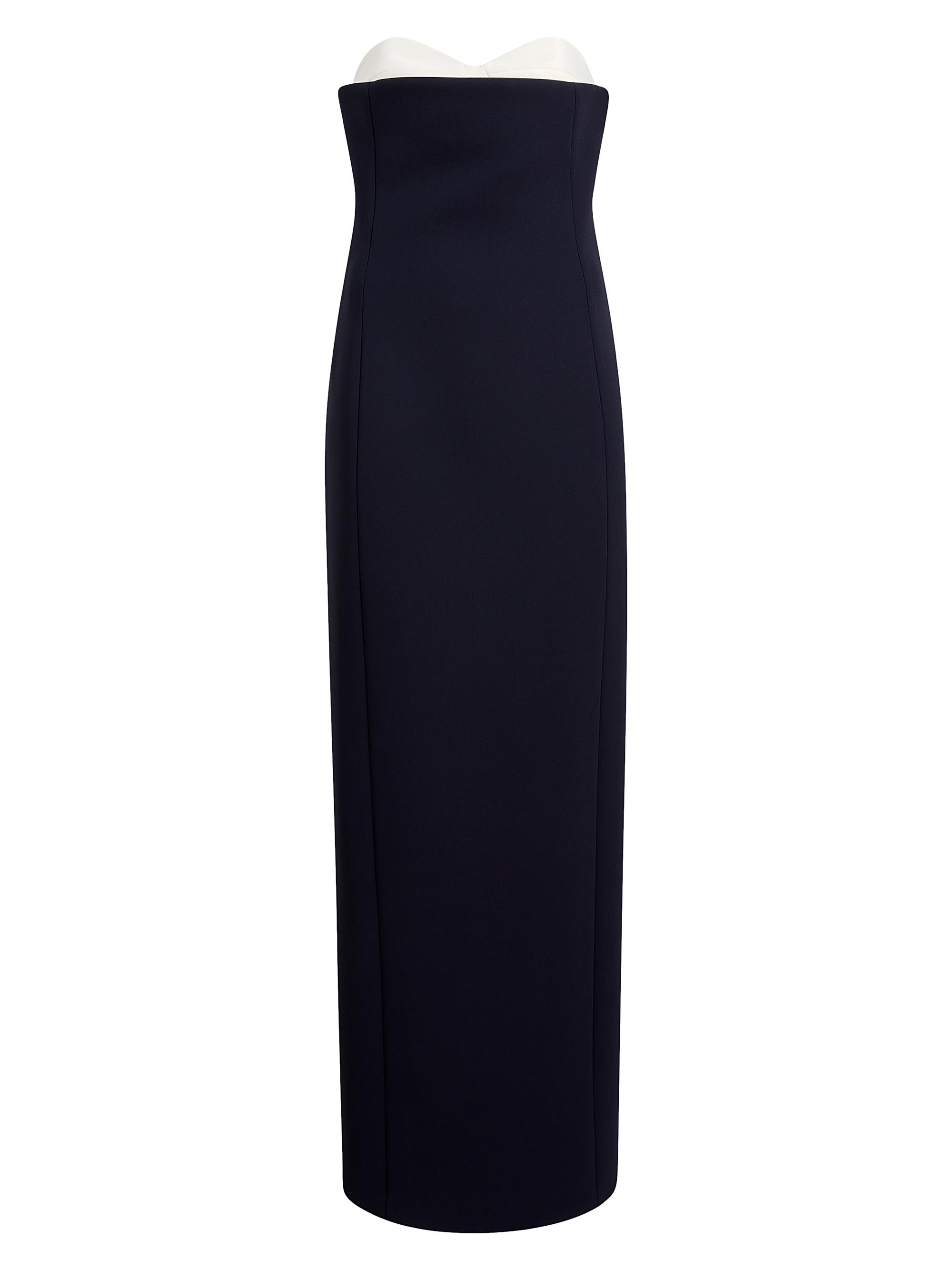 Khaite Women's Yael Crepe Strapless Gown - Dark Navy