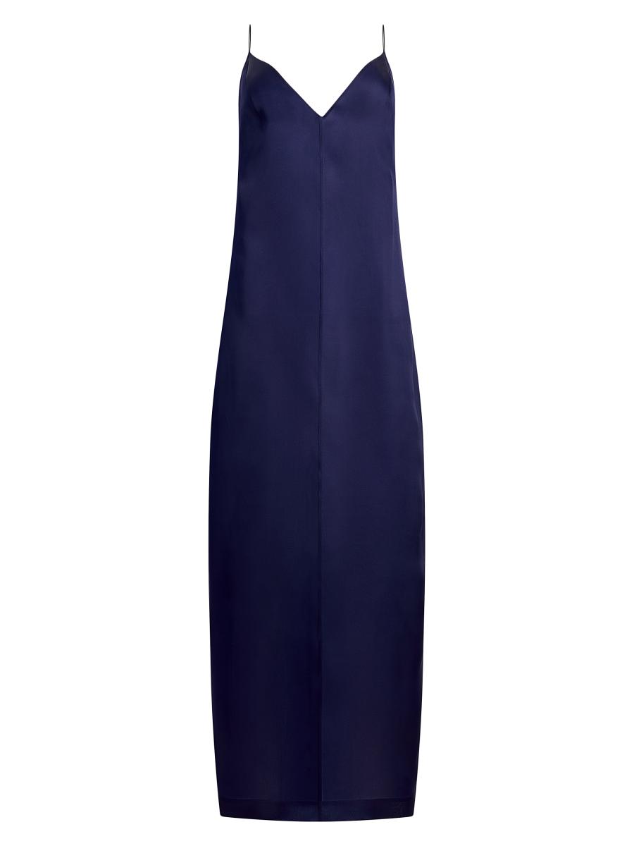 Khaite Tulula Silk V-Neck Maxi Dress | Saks Fifth Avenue