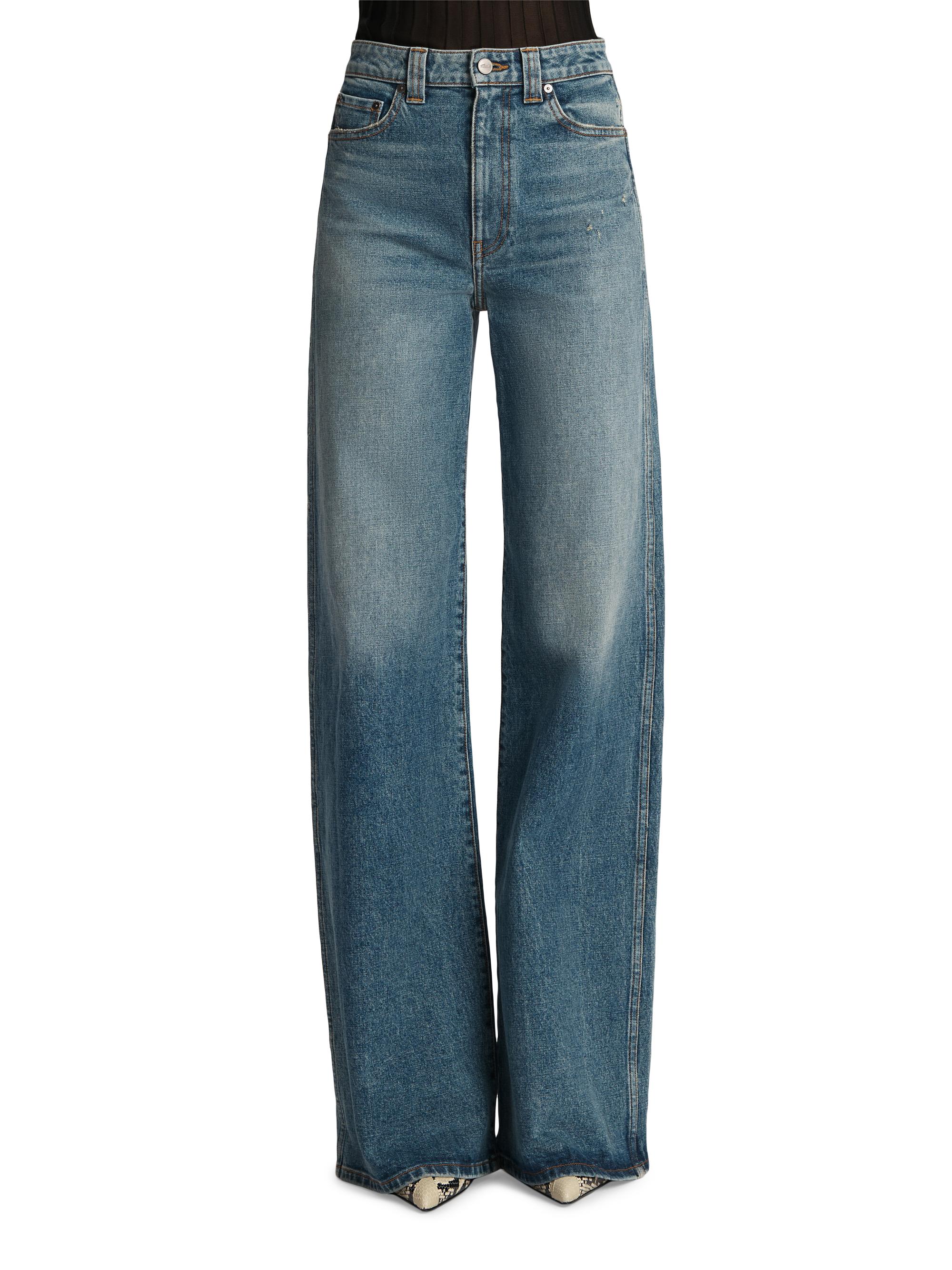 Khaite Dane High-Rise Straight-Leg Jeans | Saks Fifth Avenue