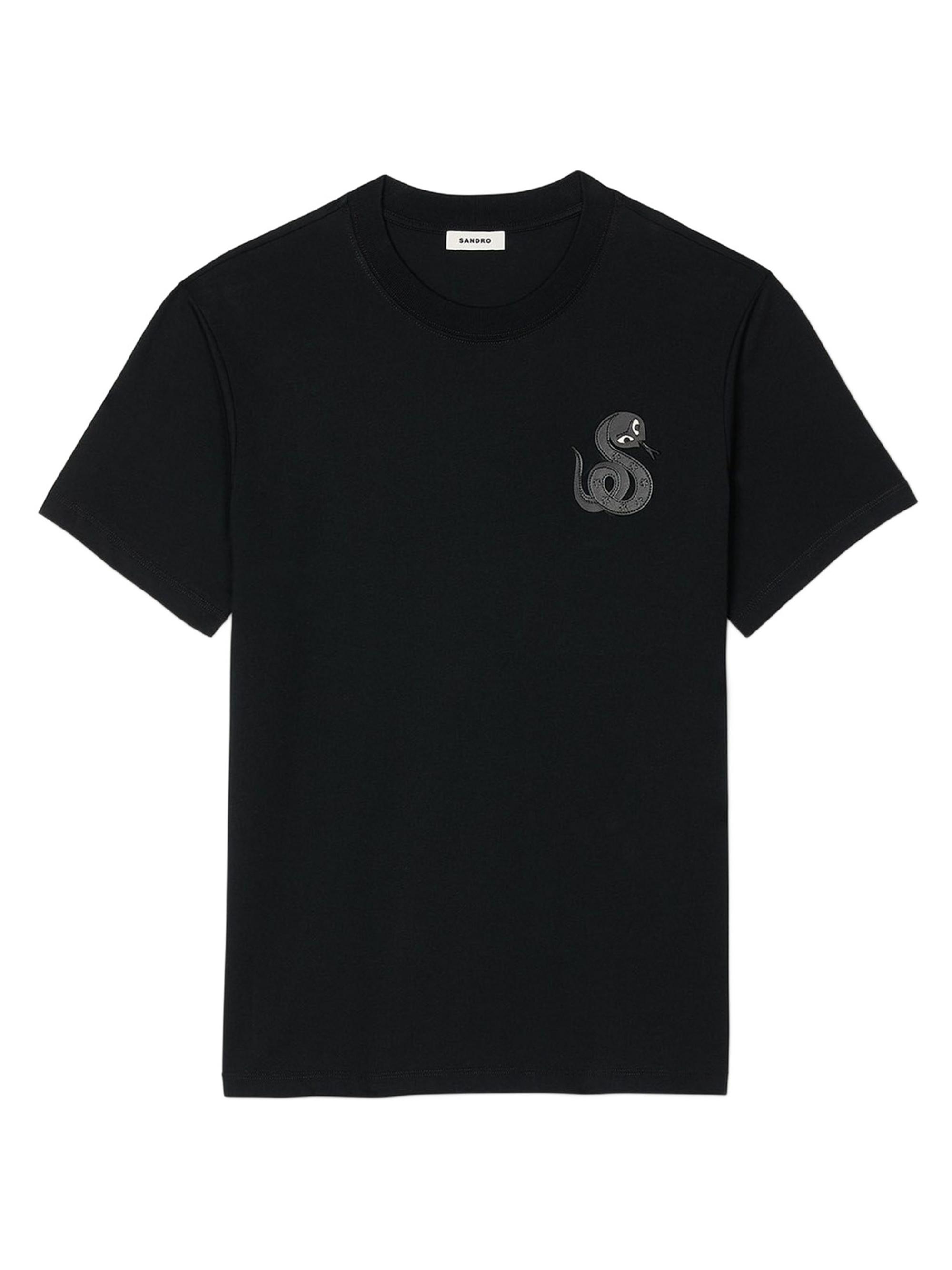 Sandro T-Shirt with Snake Detail | Saks Fifth Avenue