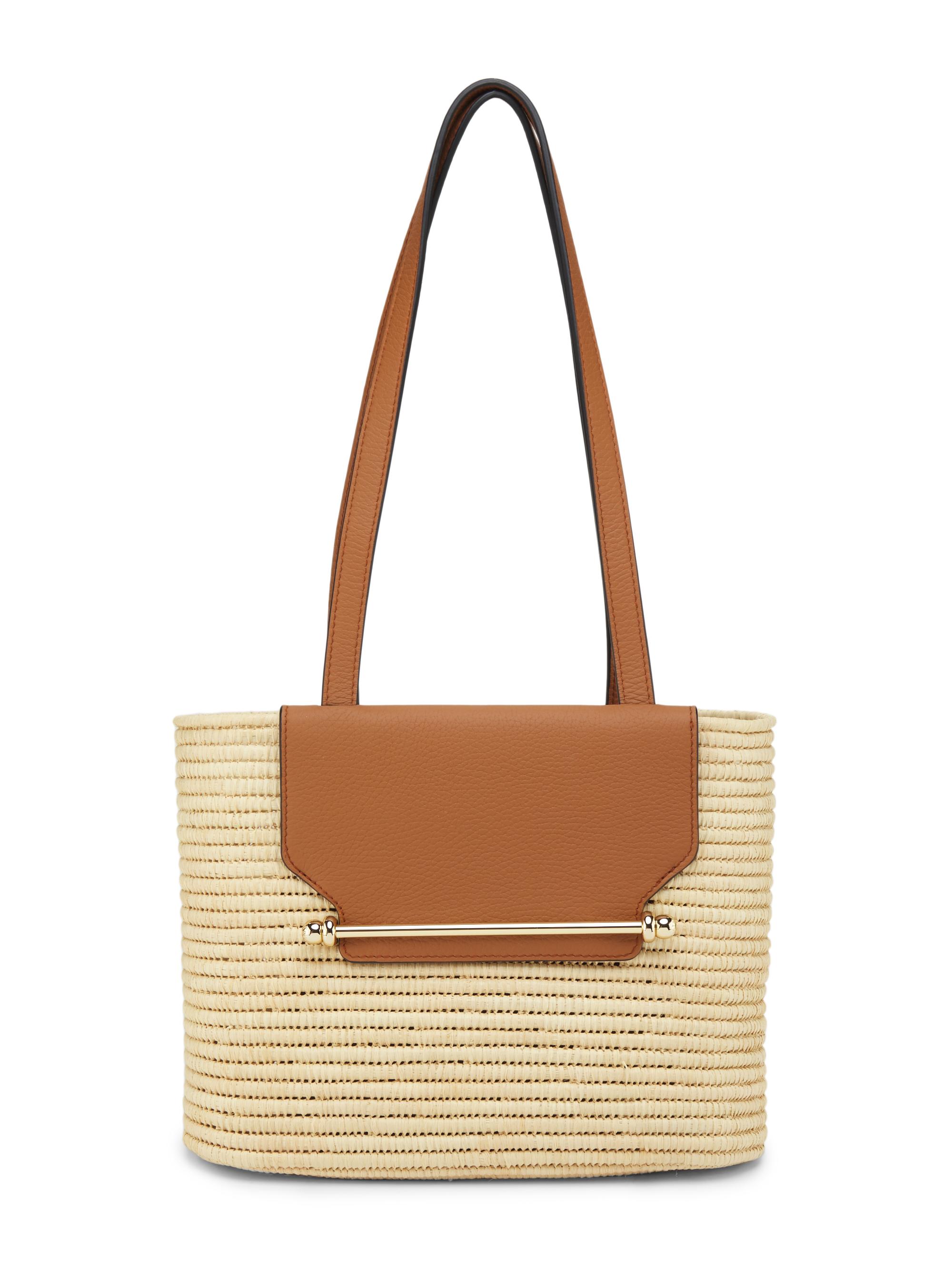 Strathberry Strathberry Raffia & Leather Basket Bag | Saks Fifth