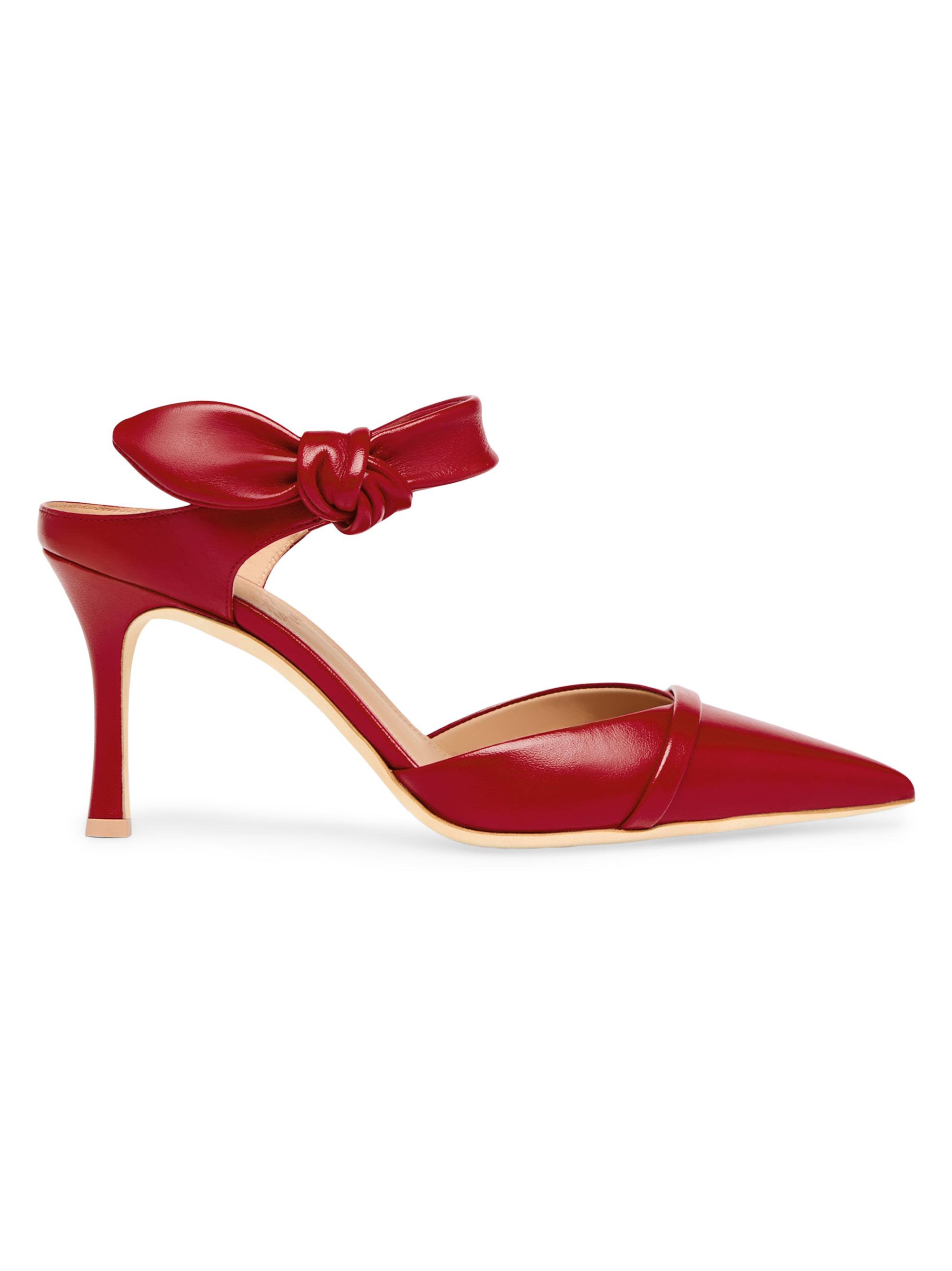 Malone Souliers Women's Eartha 80MM Leather Mules - Blush