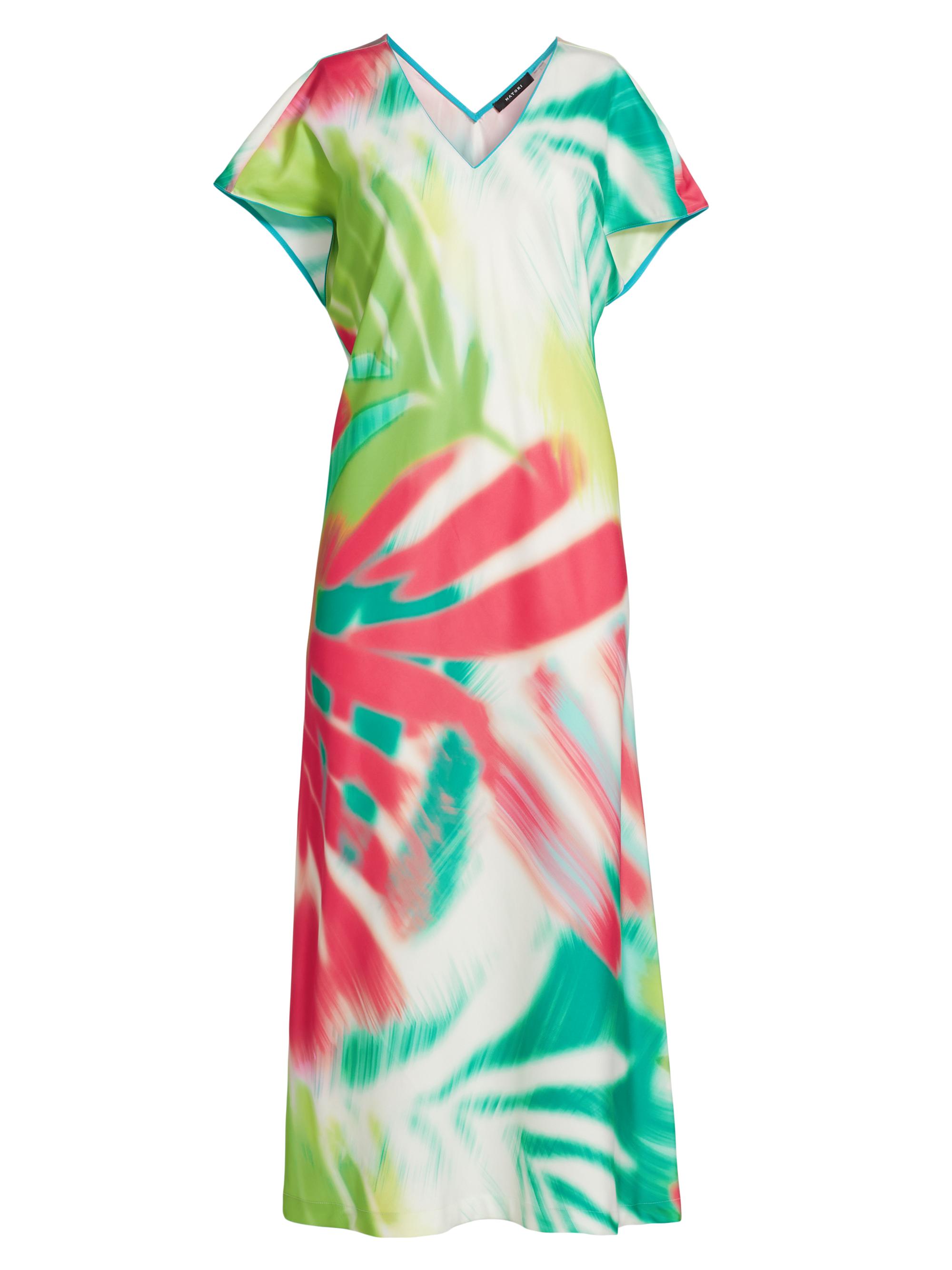 Natori Women's Usami V-Neck Relaxed Caftan