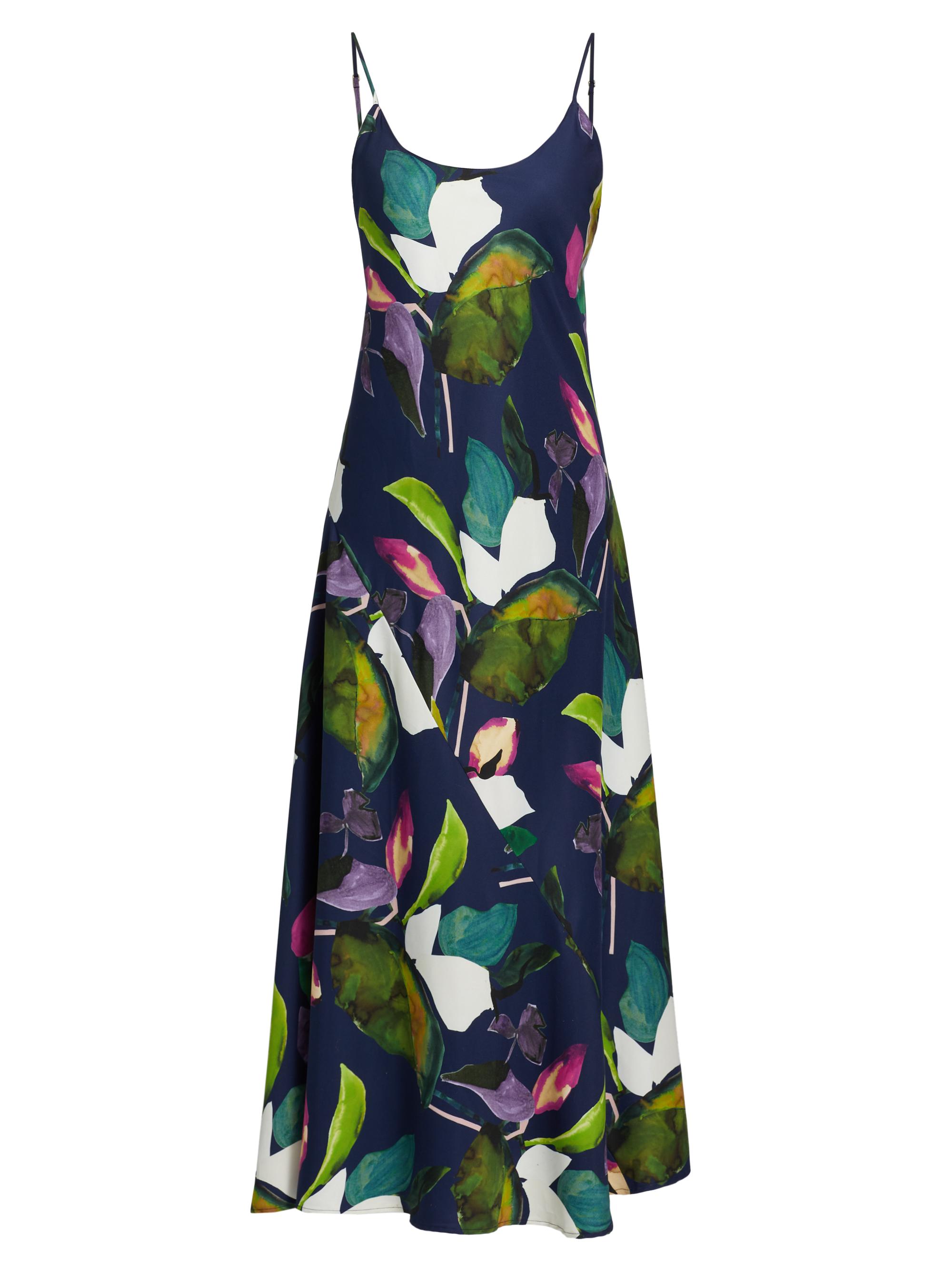 Natori Women's Daido Floral Maxi Slipdress - Navy