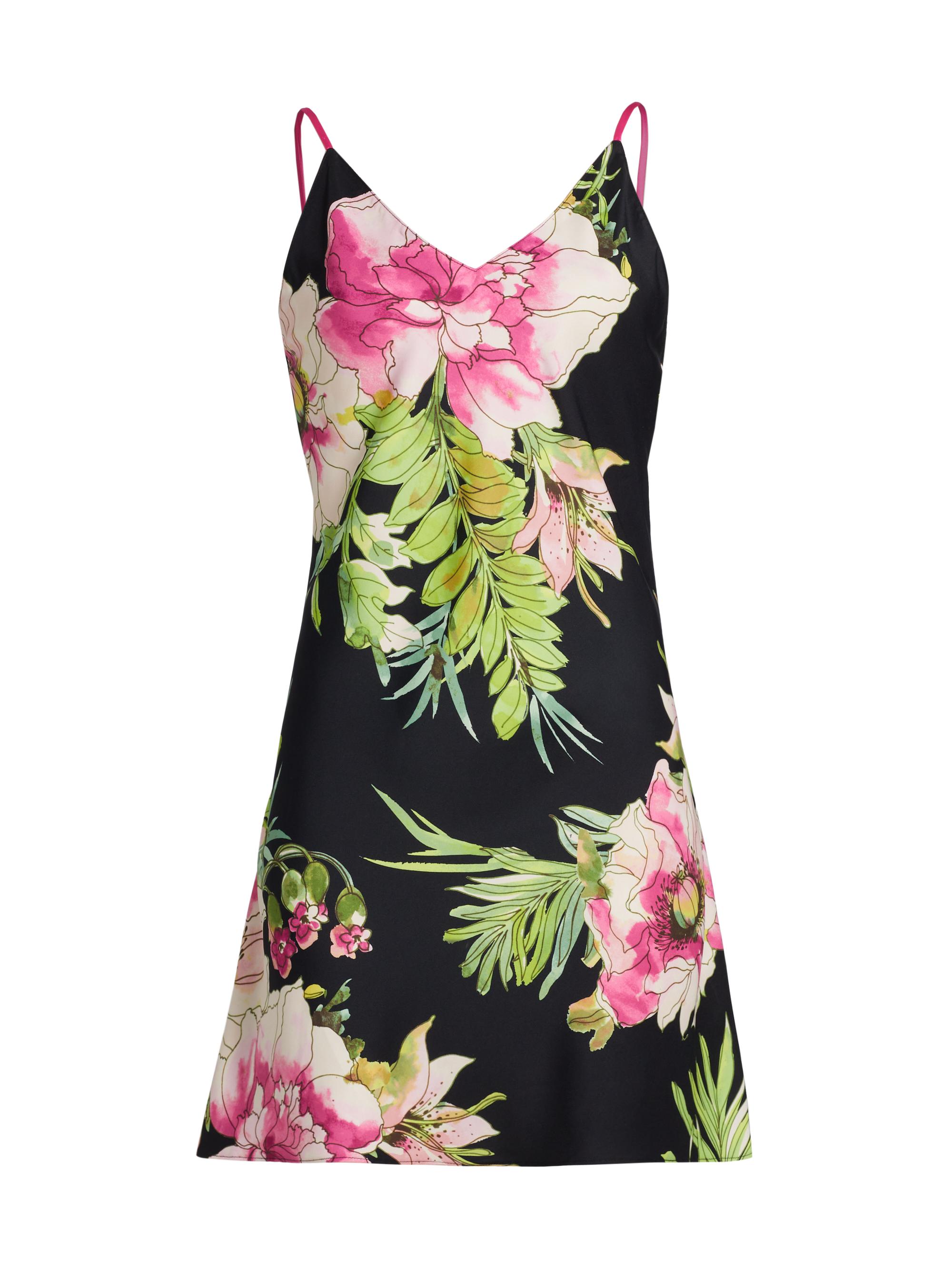 Natori Women's Sonomi Floral Chemise - Black Multi