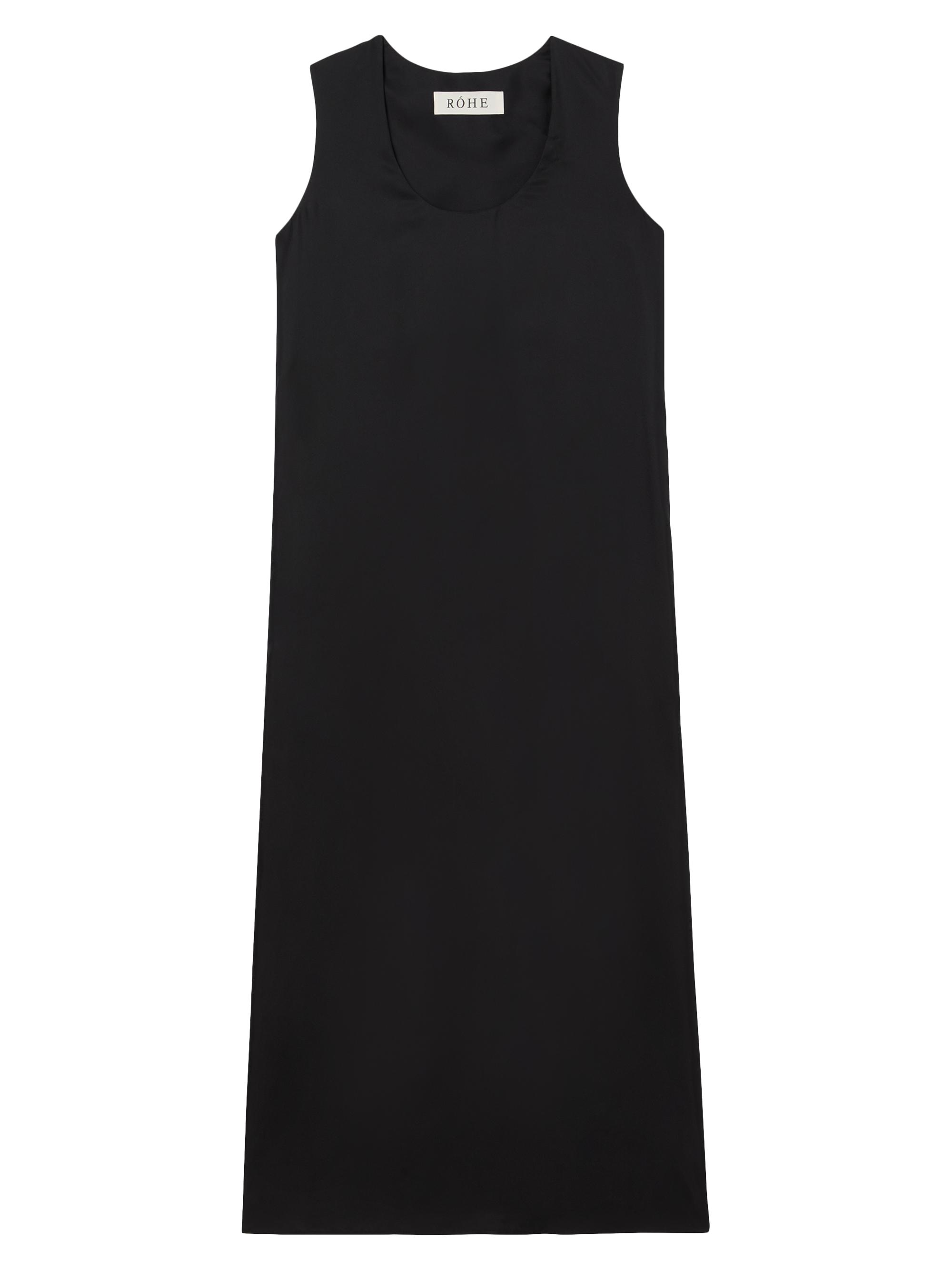 Róhe Women's Scoopneck Silk Maxi Dress - Black