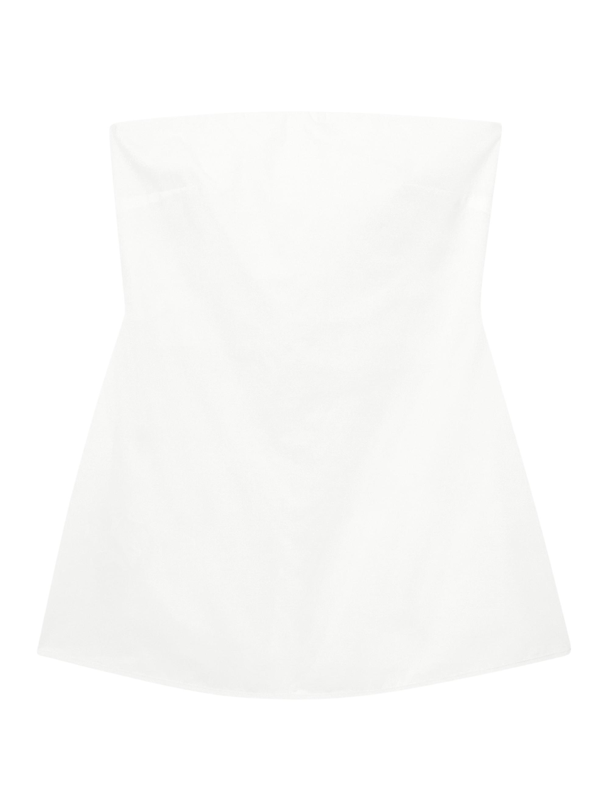 Róhe Women's Poplin Bustier Top - Optic White