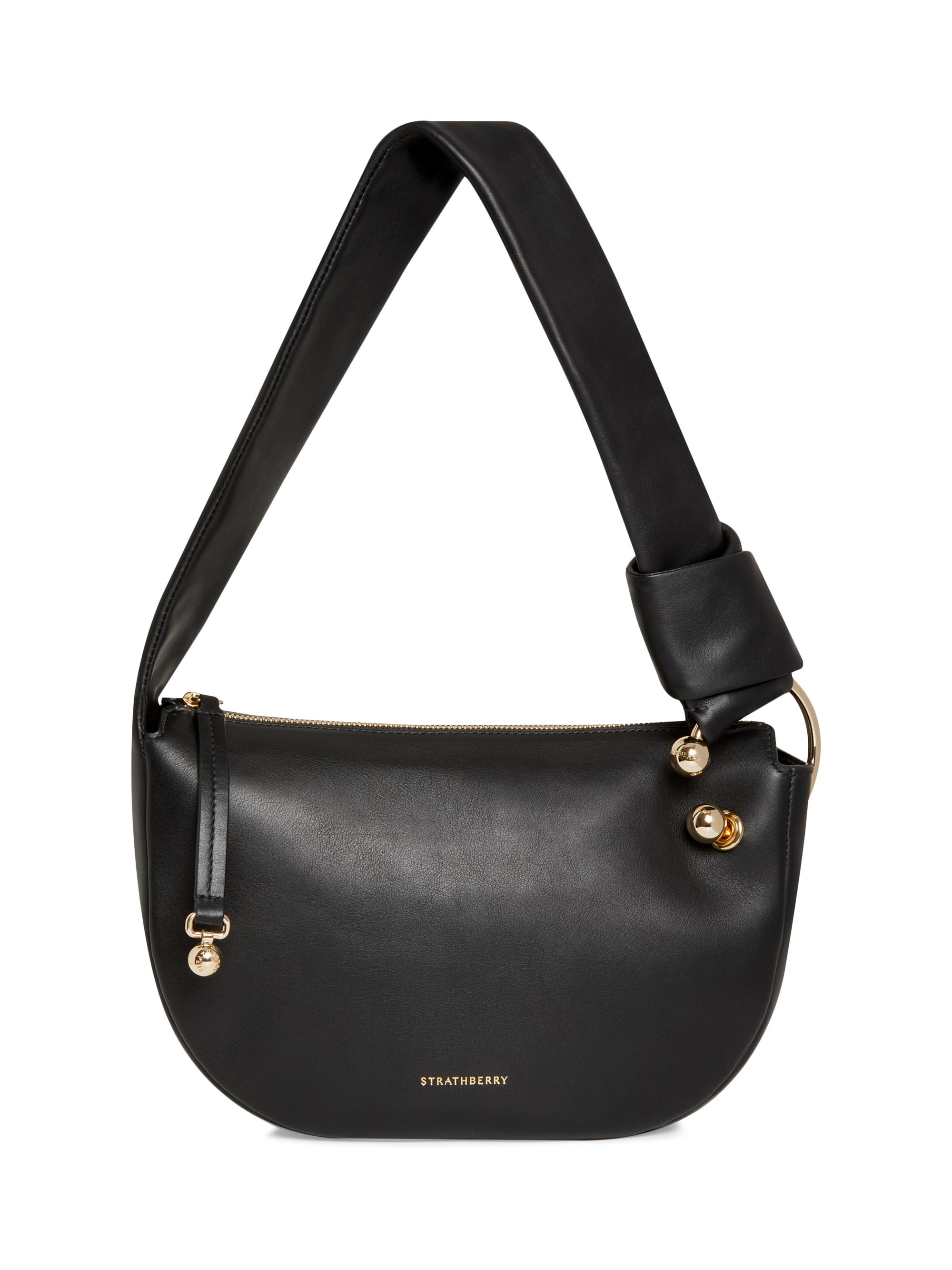 Strathberry Women's Mini Halo Leather Shoulder Bag - Black