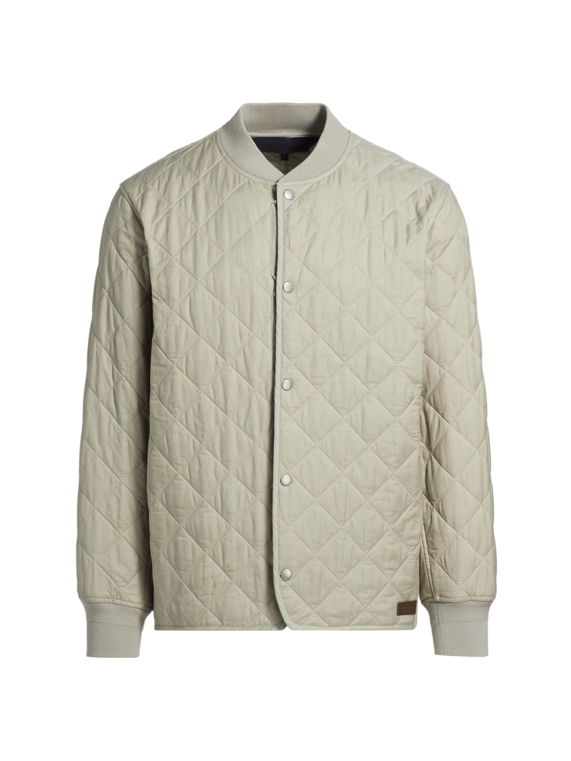 rag & bone Men's Focus Liner Quilted Cotton-Blend Bomber Jacket - Grey
