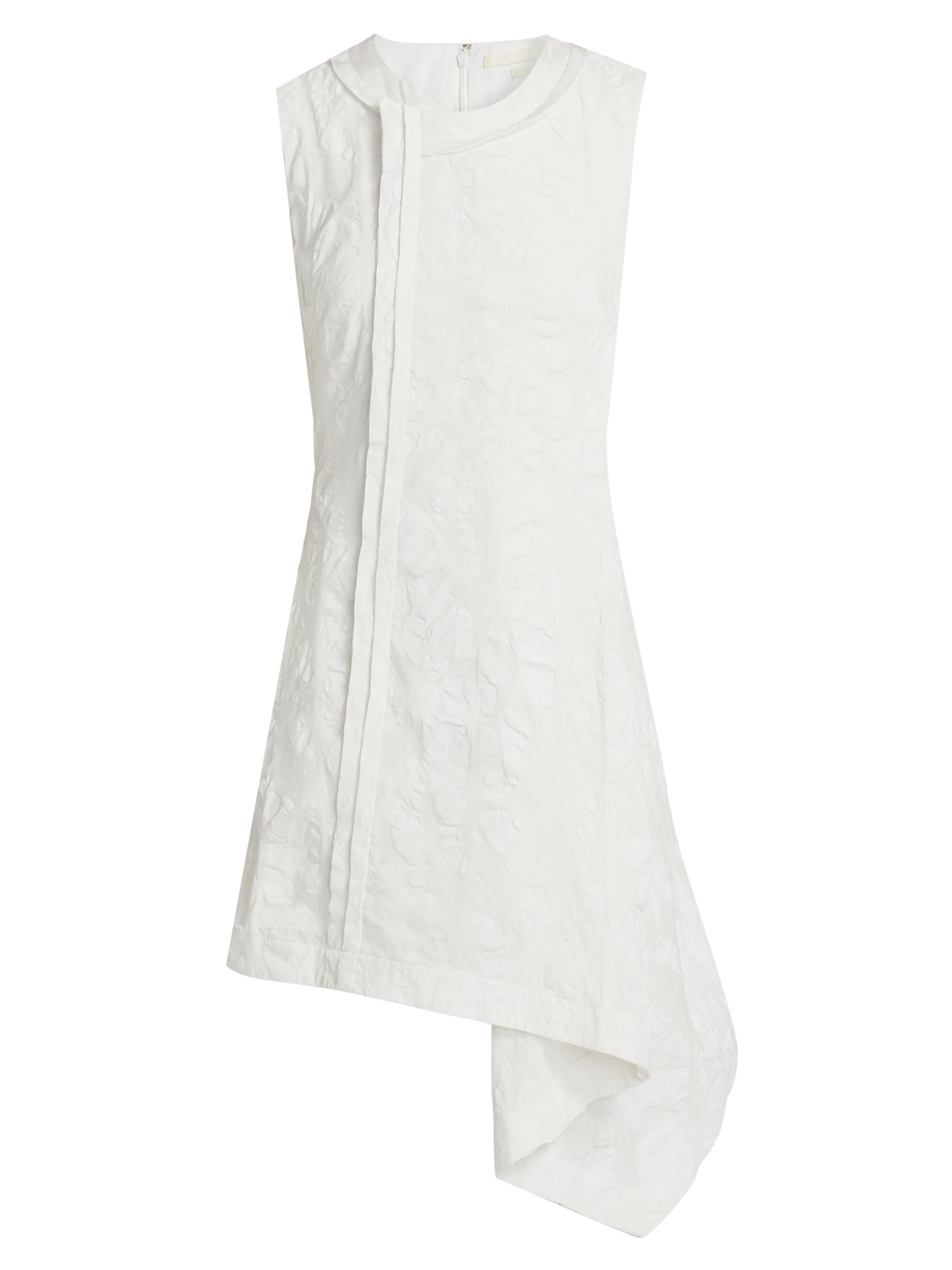 Jason Wu Collection Women's Textured Cotton Asymmetrical Minidress - White