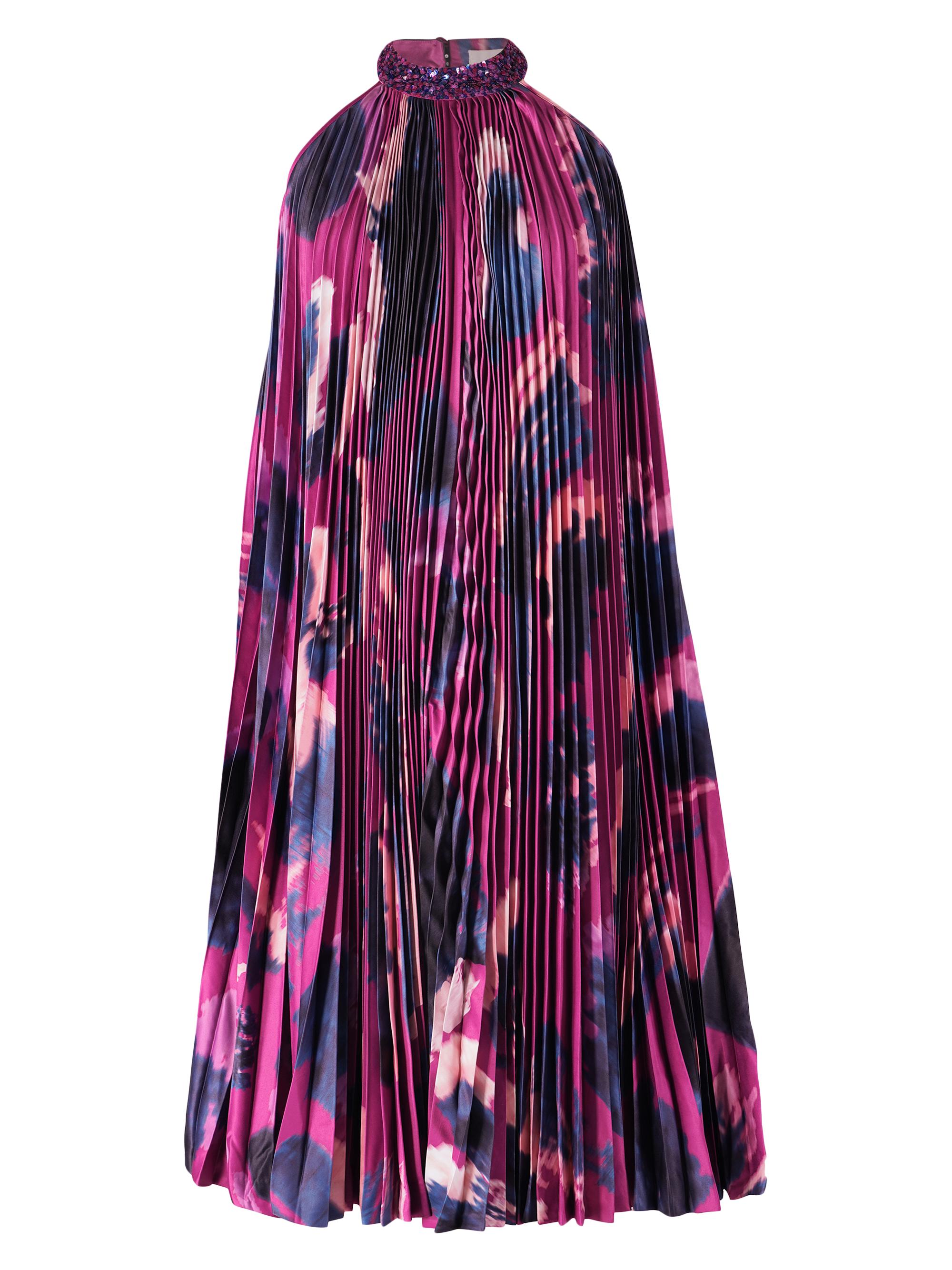 AFEW Rahul Mishra Women's Pleated Halterneck Midi Dress