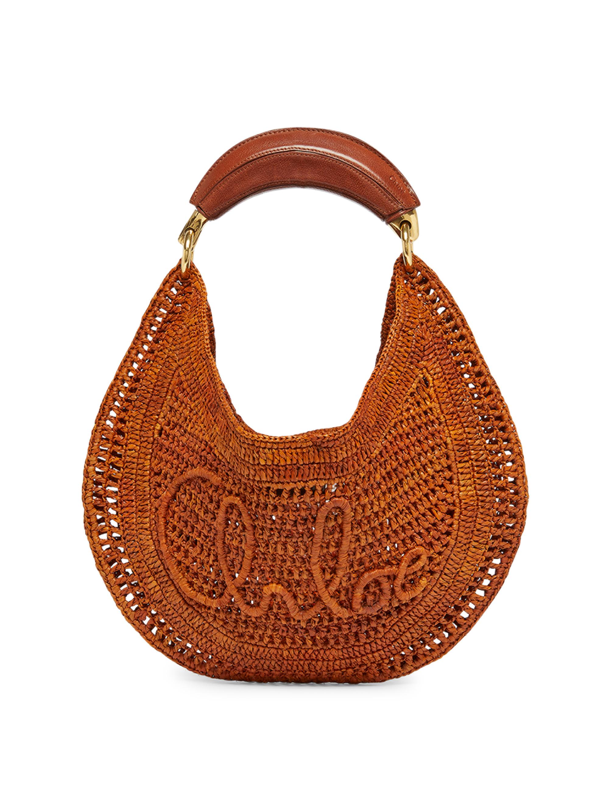 Chloé Summer Banana Logo-Crocheted Hobo Bag | Saks Fifth Avenue