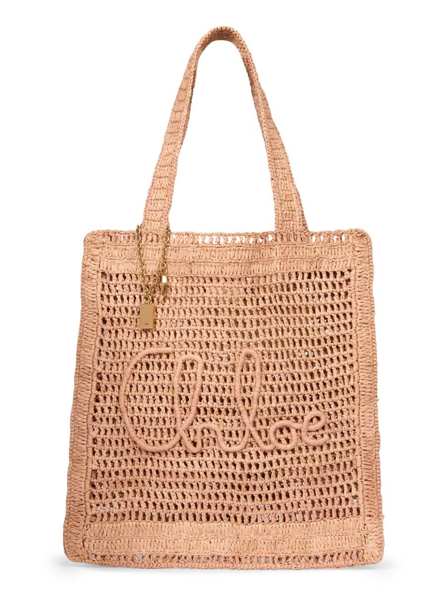 Chloe ラフィア製 Summer banana トートバッグ Chloé ラフィア製Summer Bananaトートバッグ のピンク | Chloé JP