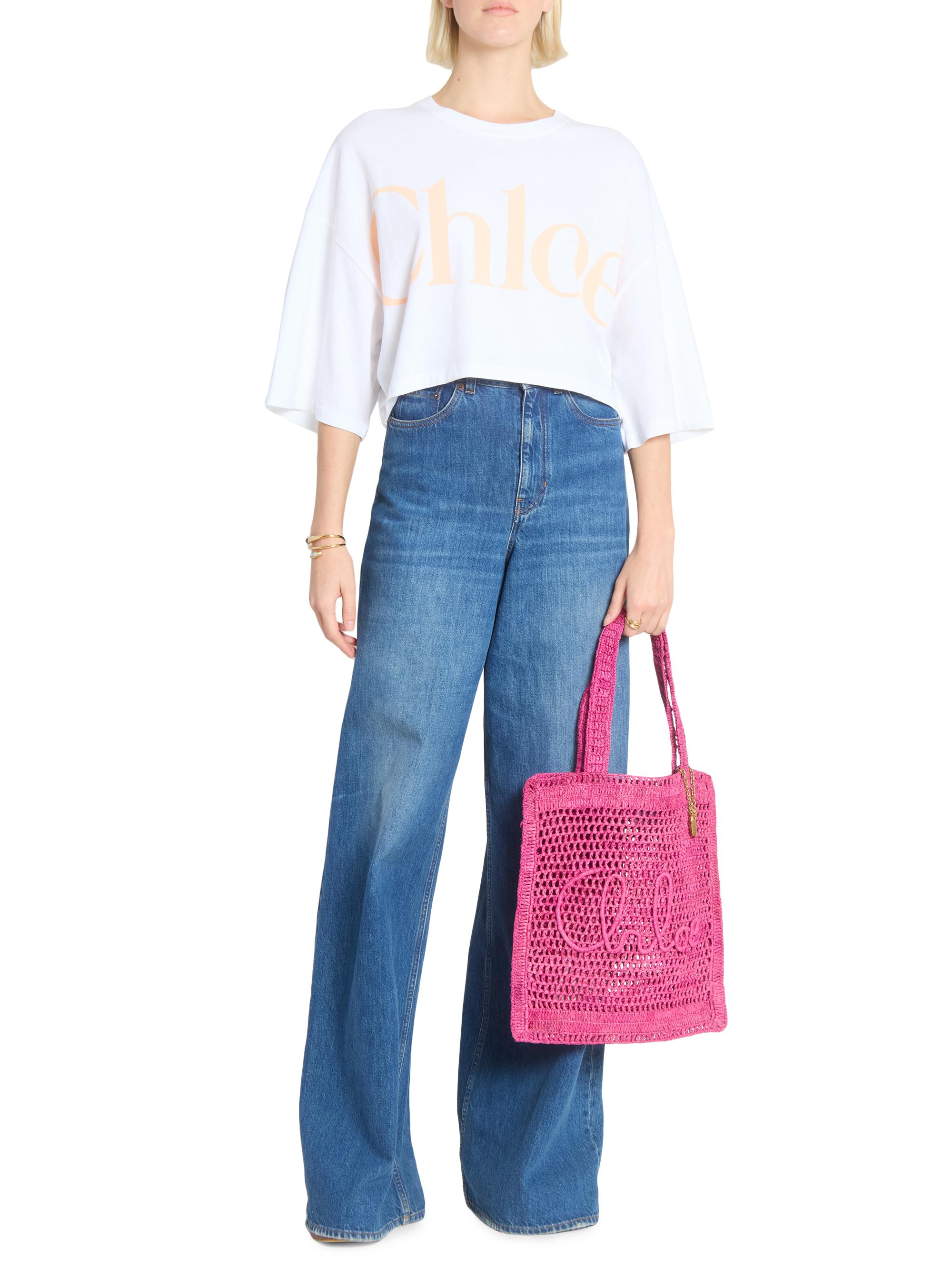 Chloé Summer Banana Logo Crocheted Tote Bag | Saks Fifth Avenue