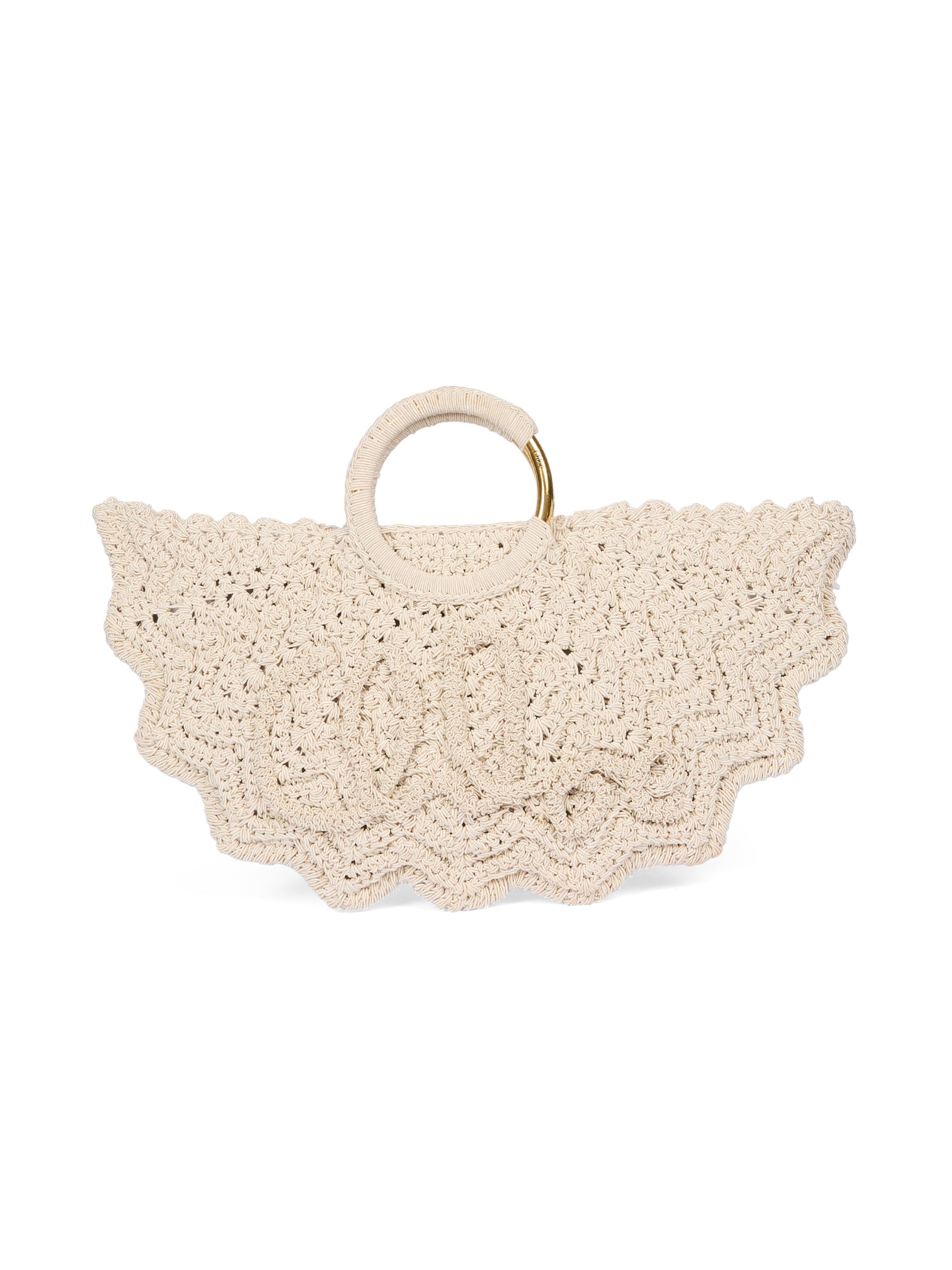 Chloé Women's  Paravent Crocheted Tote Bag - Deep