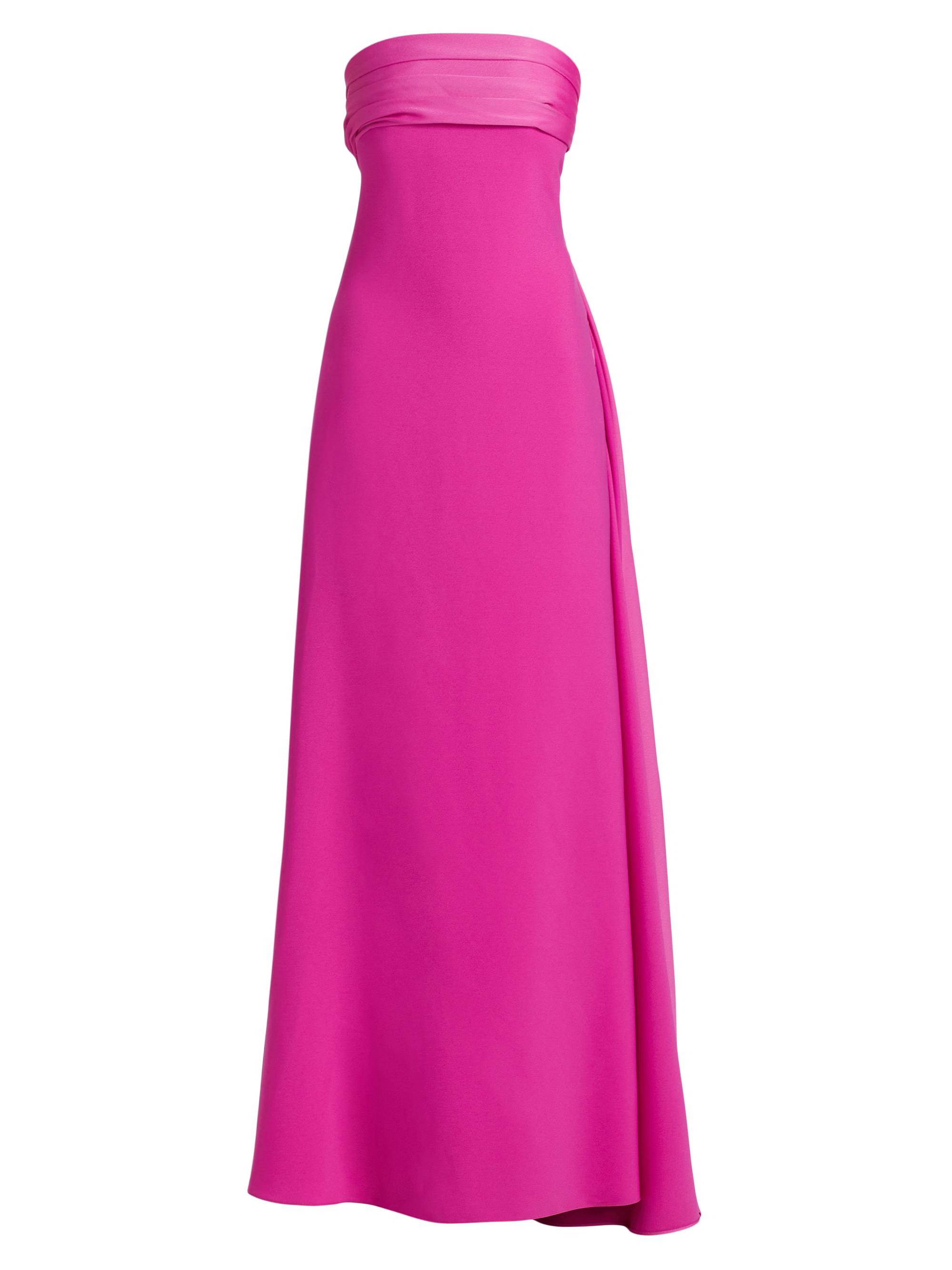 Halston Women's Brigette Crêpe Strapless Gown - Hibiscus