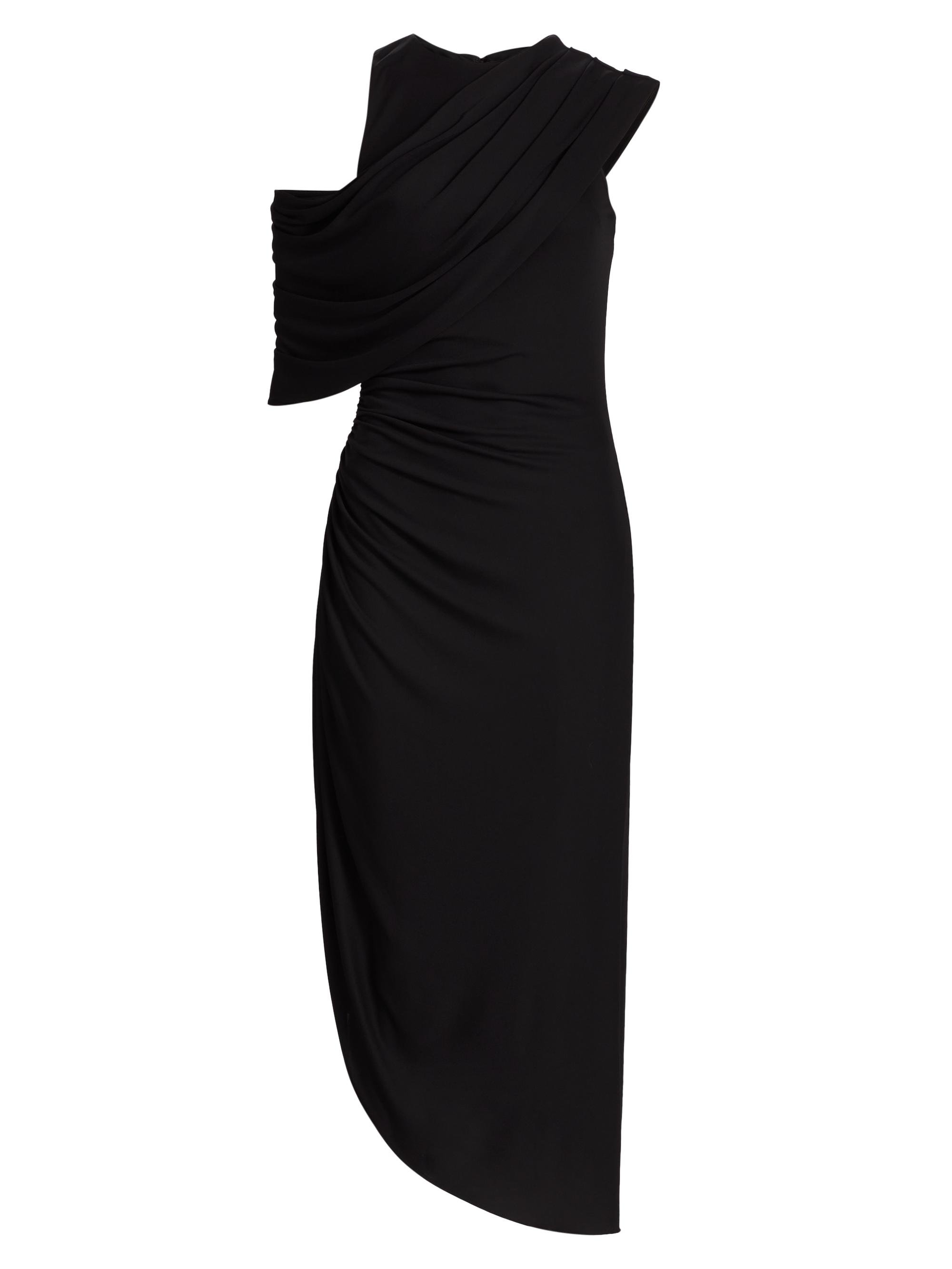 Halston Women's Gabrielle Matte Jersey Cocktail Dress - Black