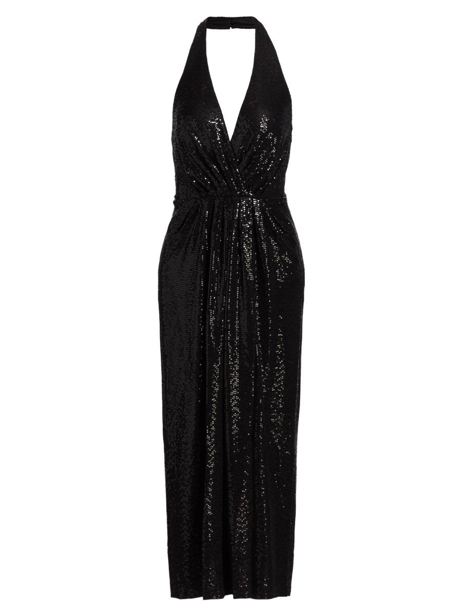 Halston Leonie Disco Jersey Midi-Dress Saks Fifth Avenue