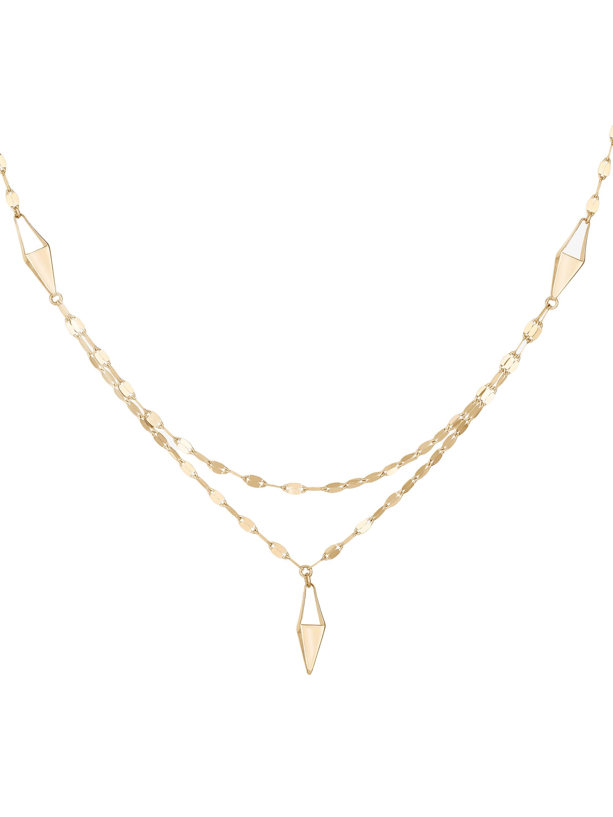 Lana Women's 14K Yellow Gold Double-Strand Kite Chain Necklace - Yellow Gold