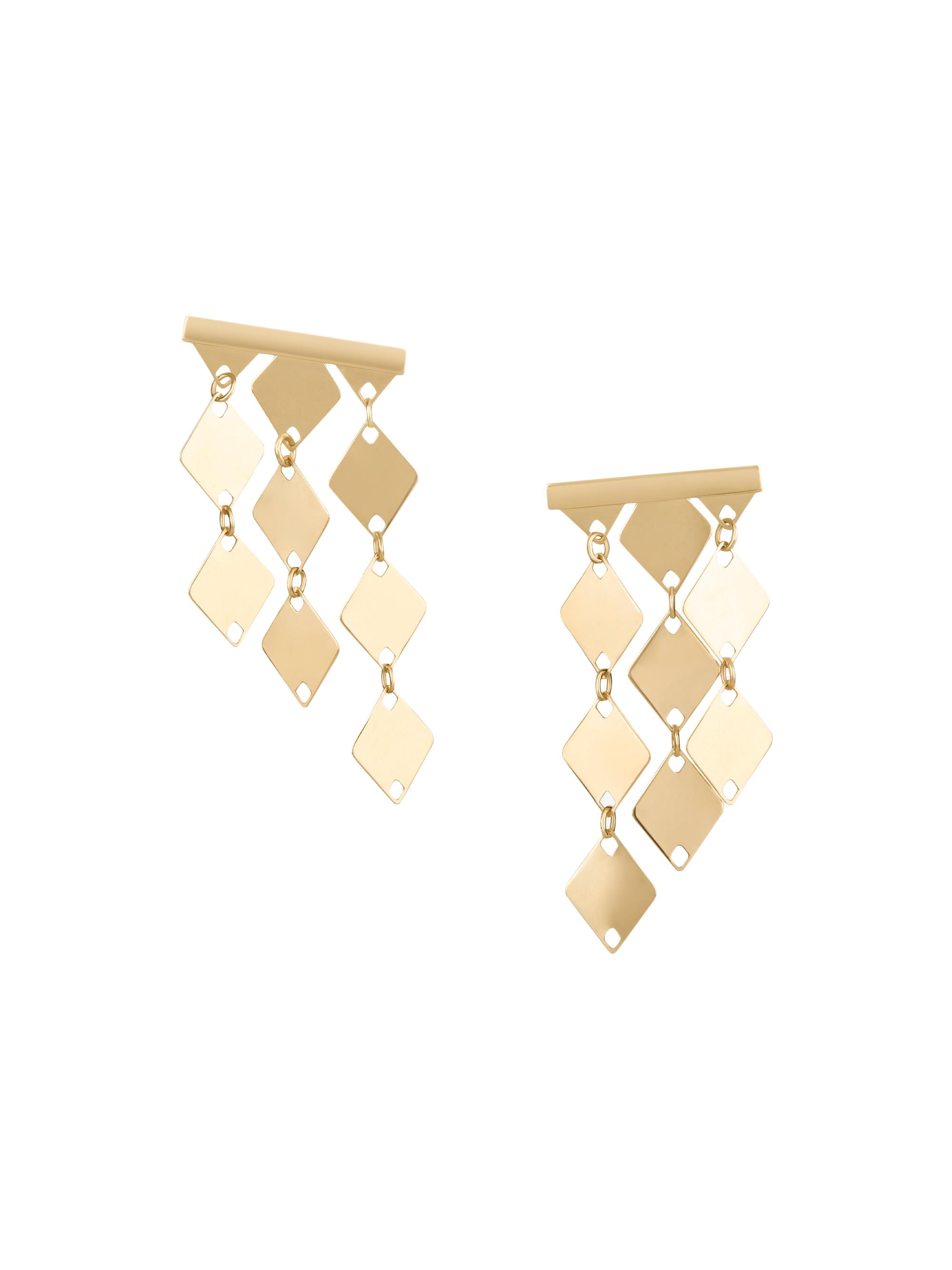 Lana Women's Laser Kite 14K Yellow Gold Drop Earrings - Yellow Gold