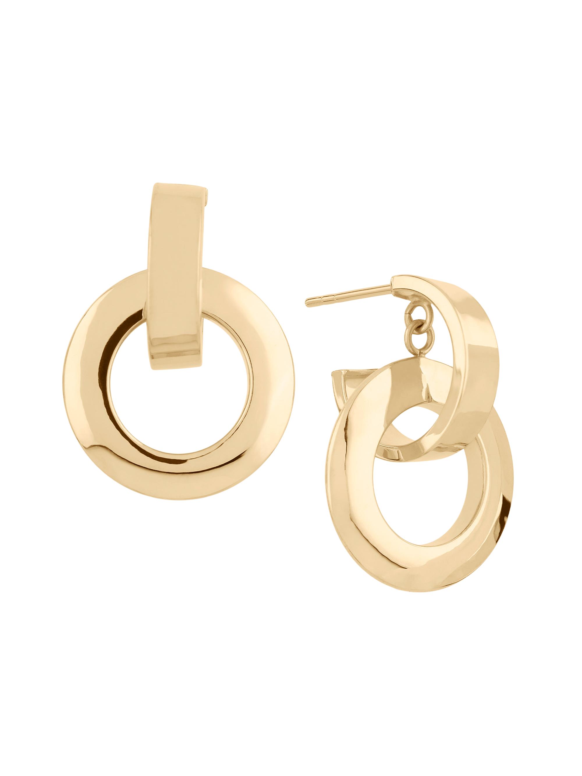 Lana Women's Moveable Loop 14K Yellow Gold Drop Earrings - Yellow Gold