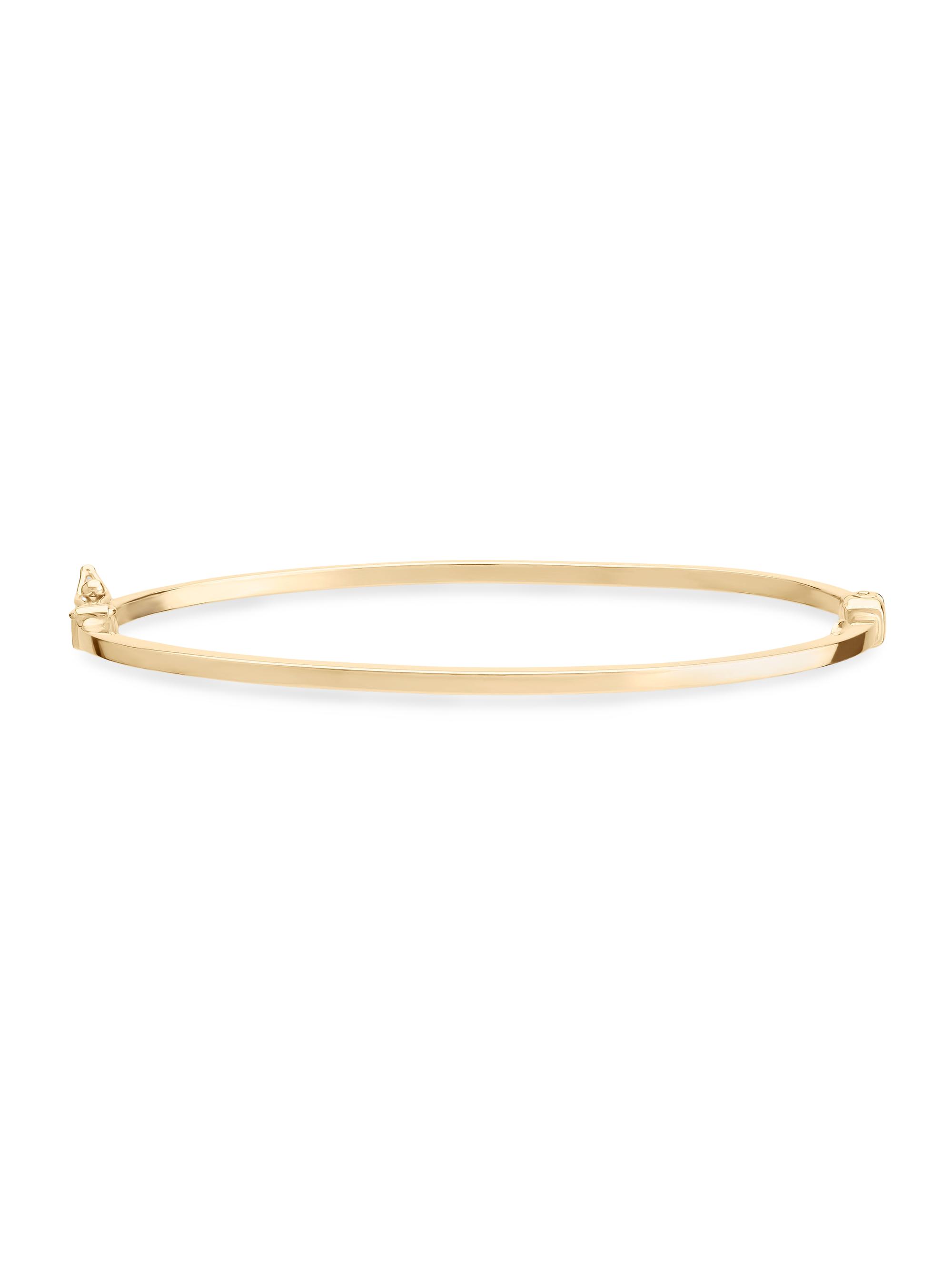 Lana Women's Hollow 14K Yellow Gold Hinged Bangle - Yellow Gold