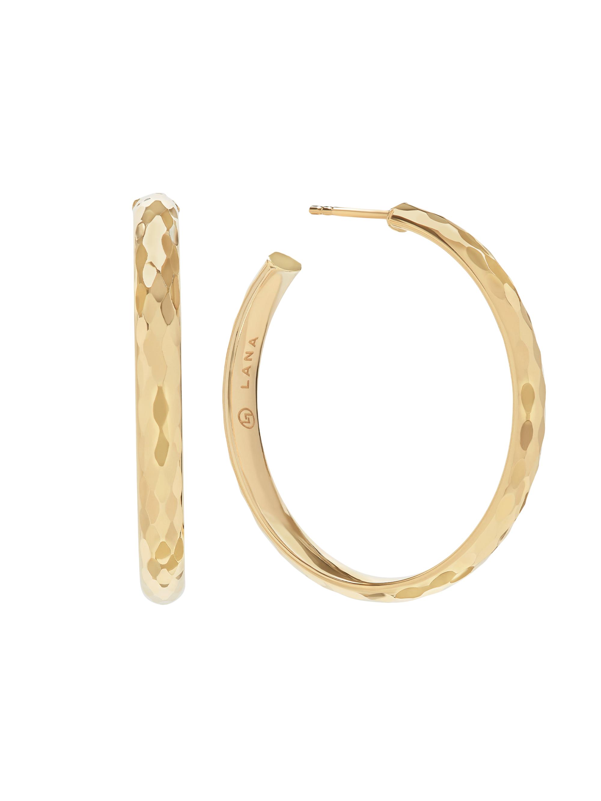 Lana Women's Disco 14K Yellow Gold Hoop Earrings - Yellow Gold