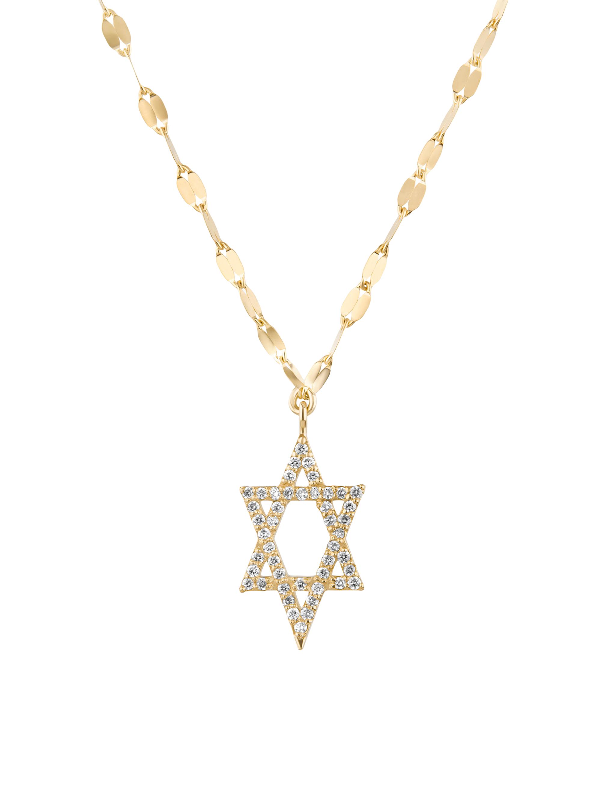 Lana Women's Flawless Star Of David 14K Yellow Gold & 0.12 TCW Pendant Necklace - Yellow Gold