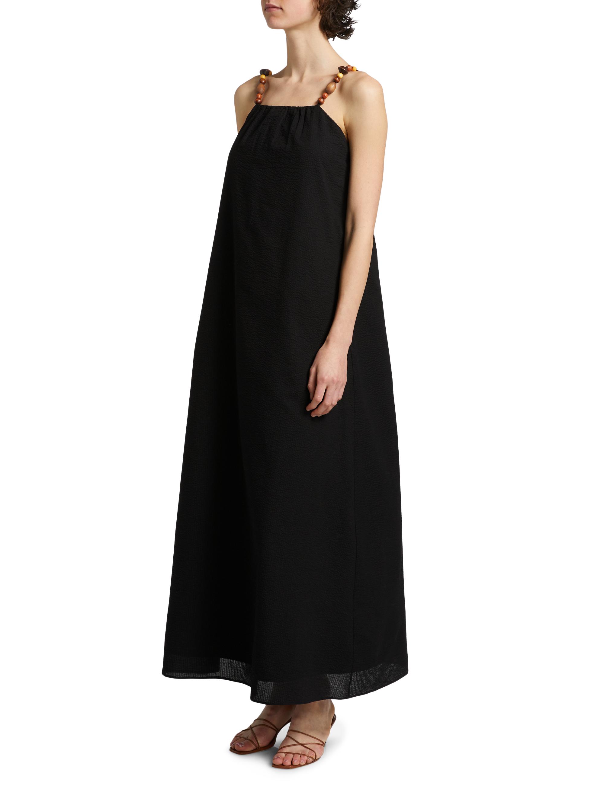 chinese dress ladies Playful Seersucker Maxi Dress S