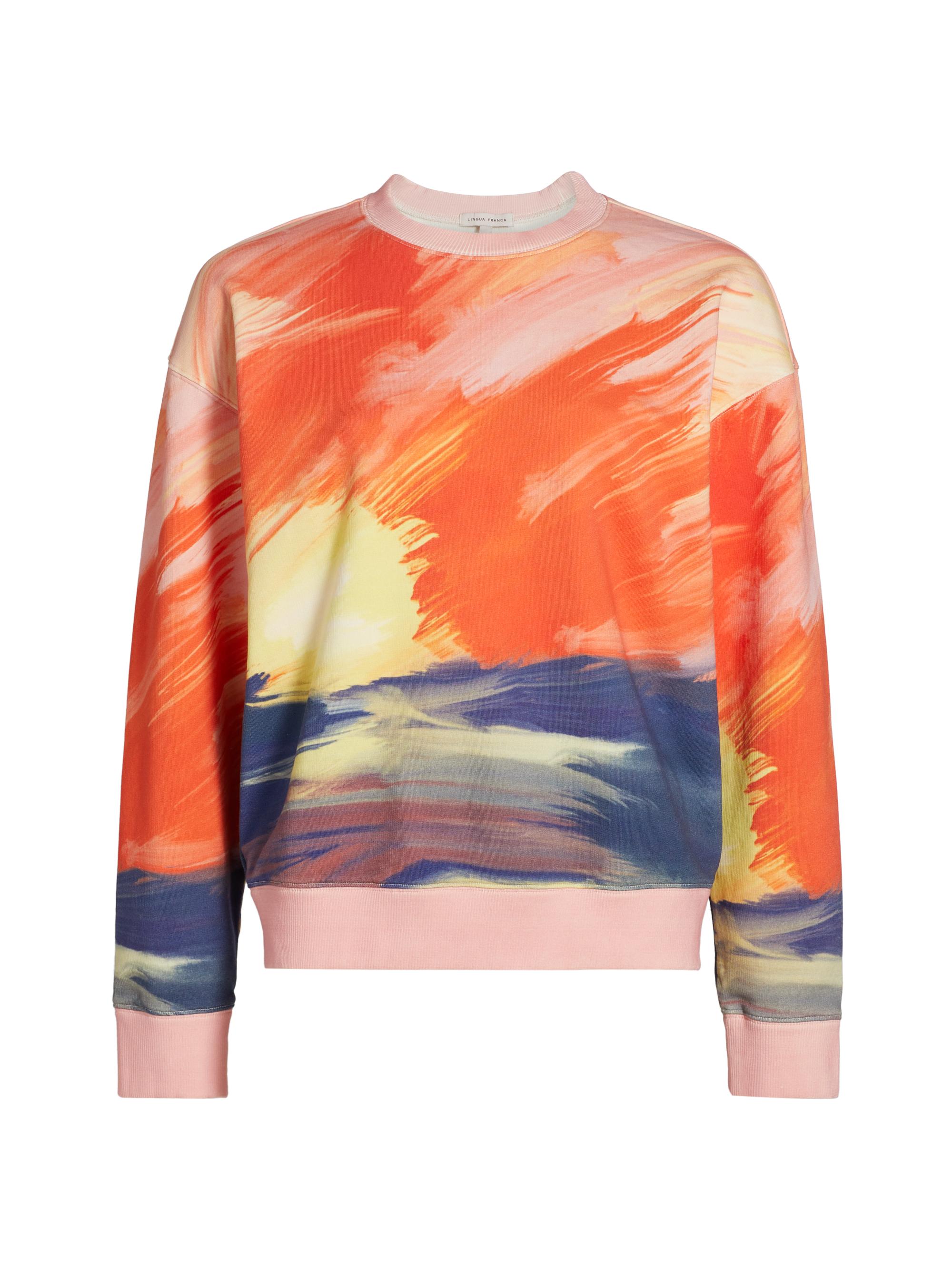 Lingua Franca Women's Sunset Print Sweatshirt - Sunset Print