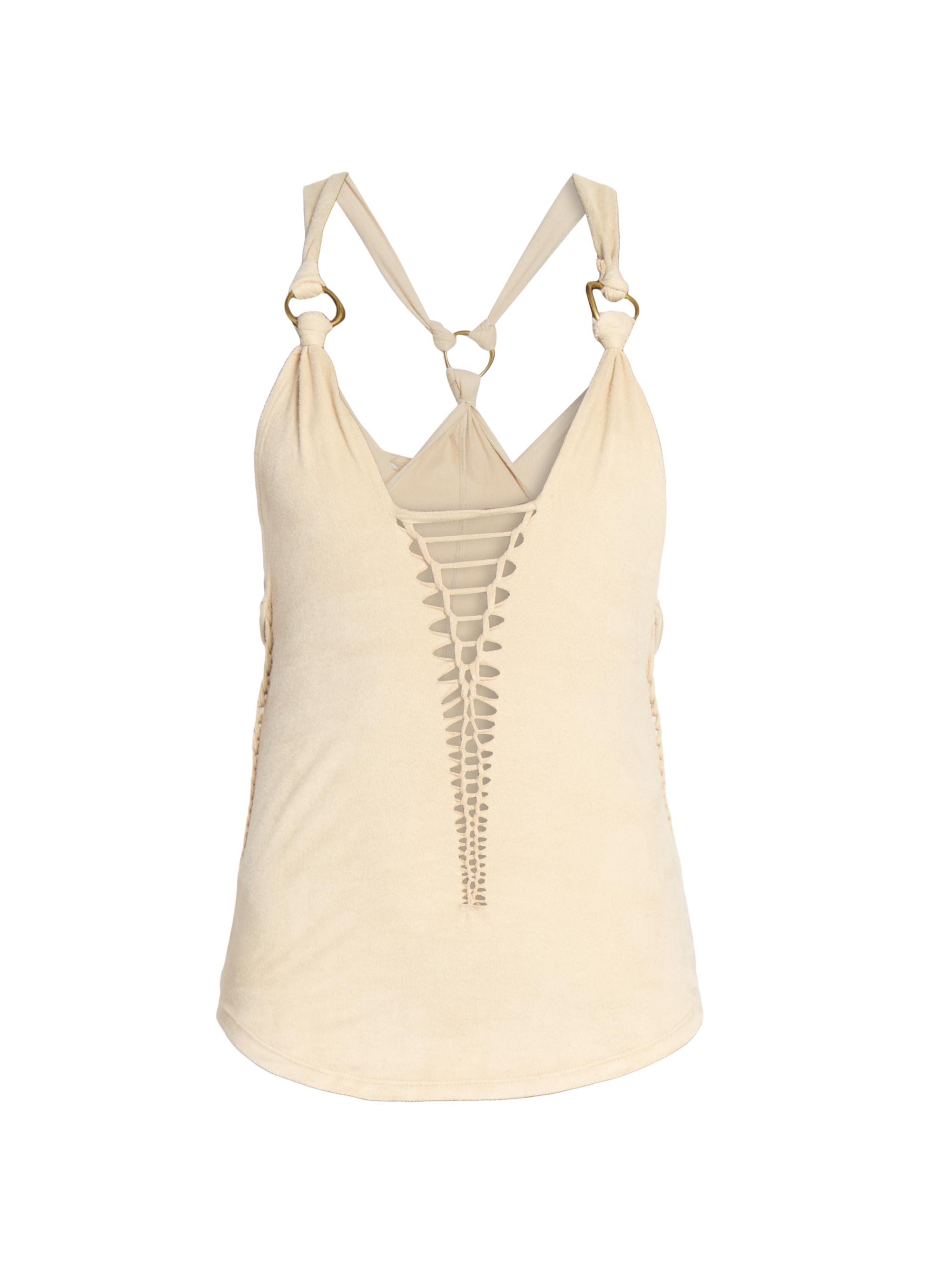 Isabel Marant Women's Sakina Lace-Up Tank - Ecru