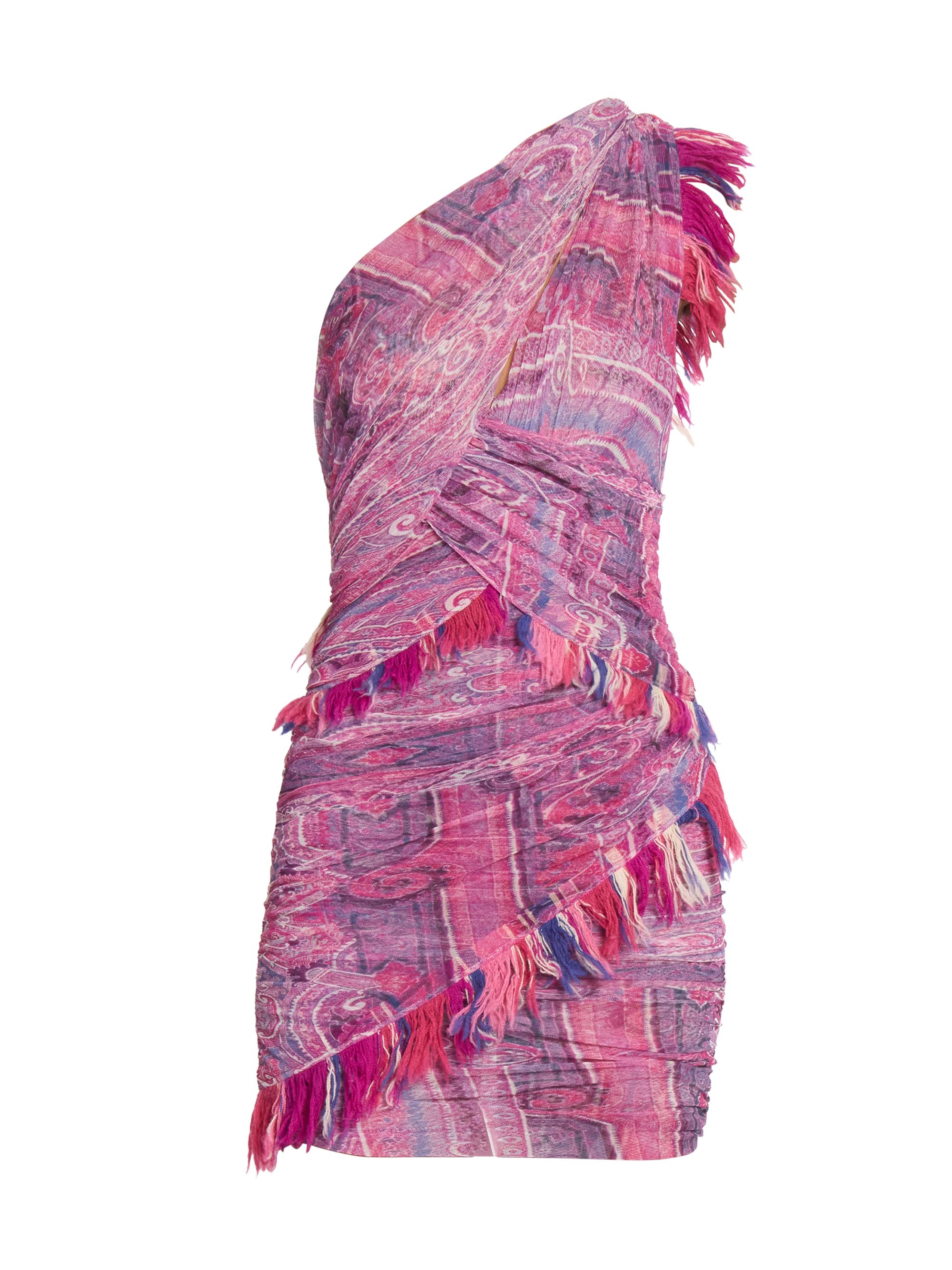 Isabel Marant Women's Dessia Fringe Minidress - Pink