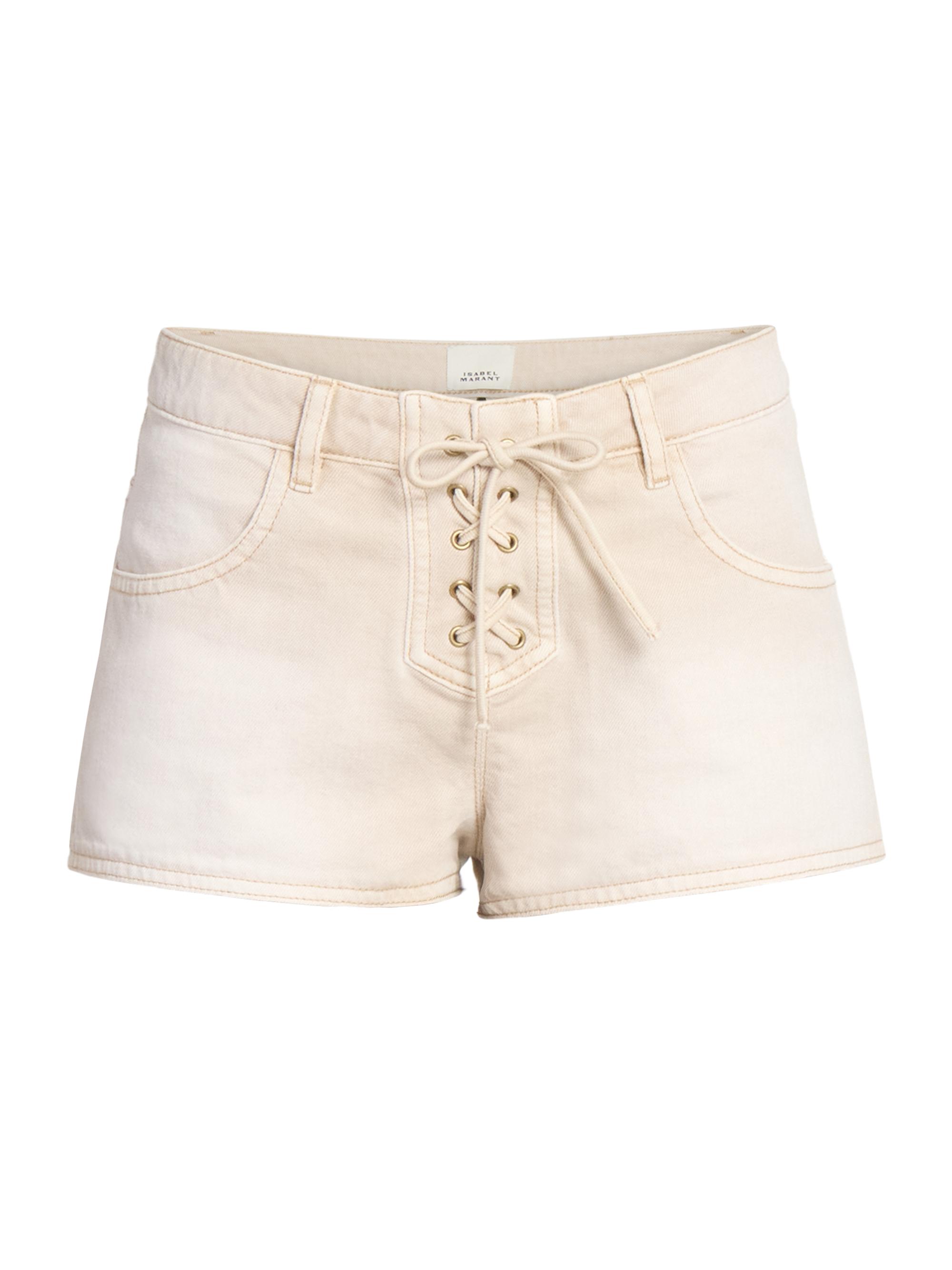 Isabel Marant Women's Delma Denim Shorts - Ecru