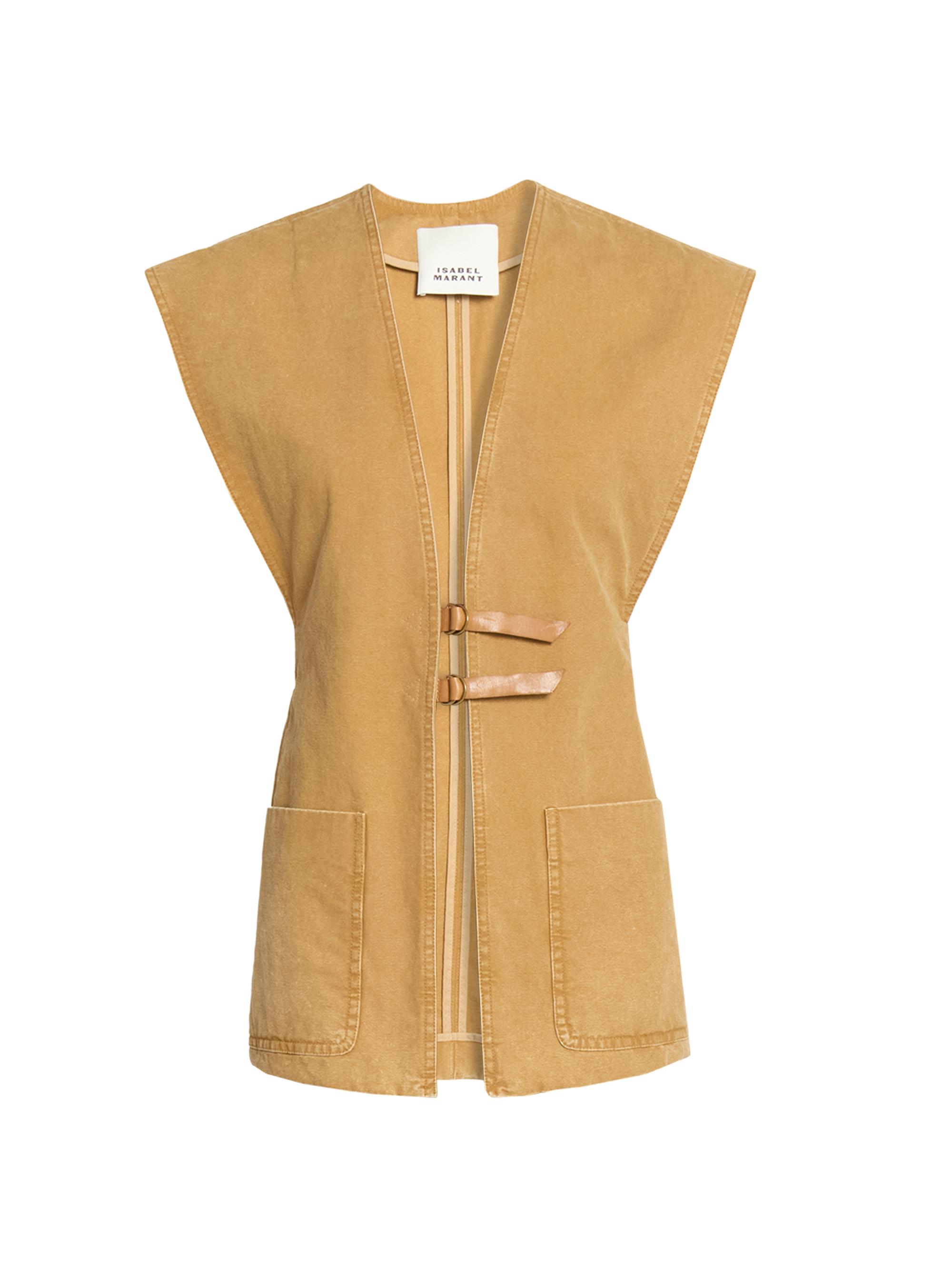 Isabel Marant Women's Falila Denim Vest - Caramel