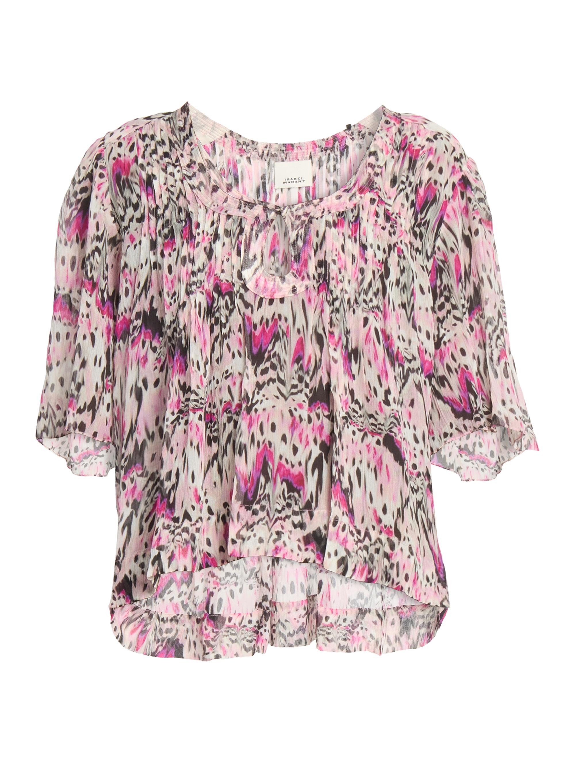 Isabel Marant Women's Ruta Silk Top - Pink