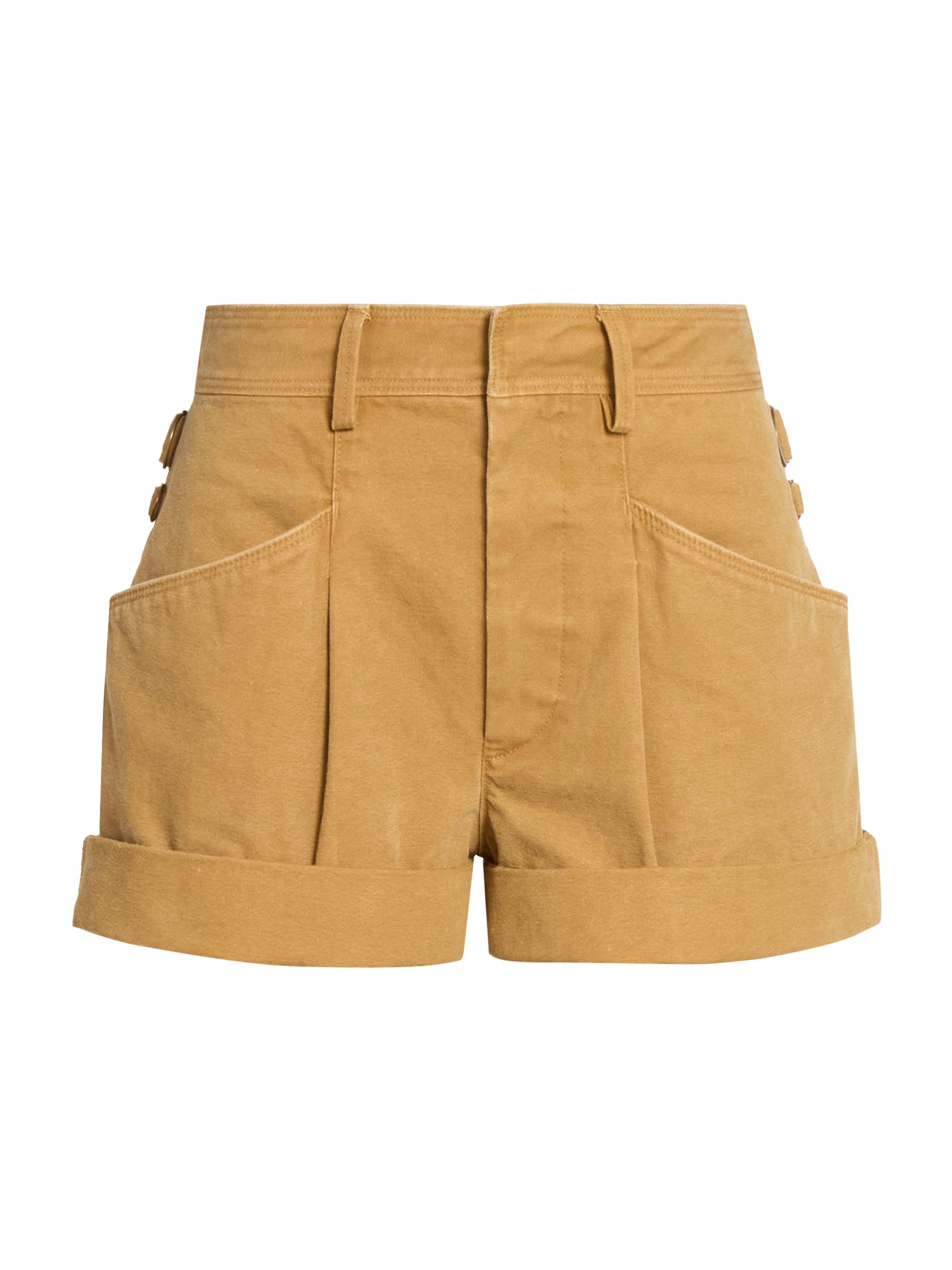Isabel Marant Women's Fairy Cotton Utility Shorts - Caramel