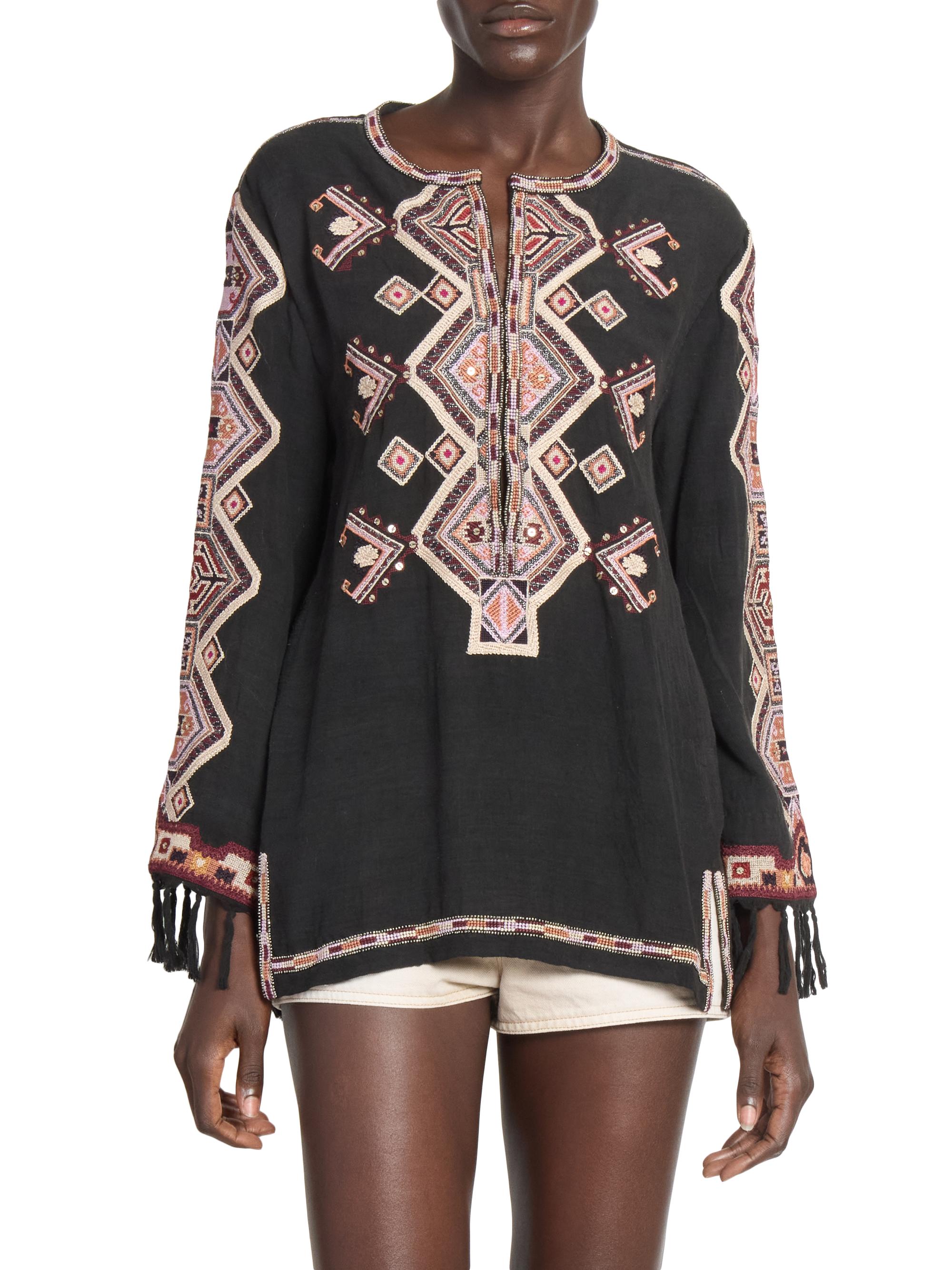 Isabel Marant Zelda Embroidered Top | Saks Fifth Avenue