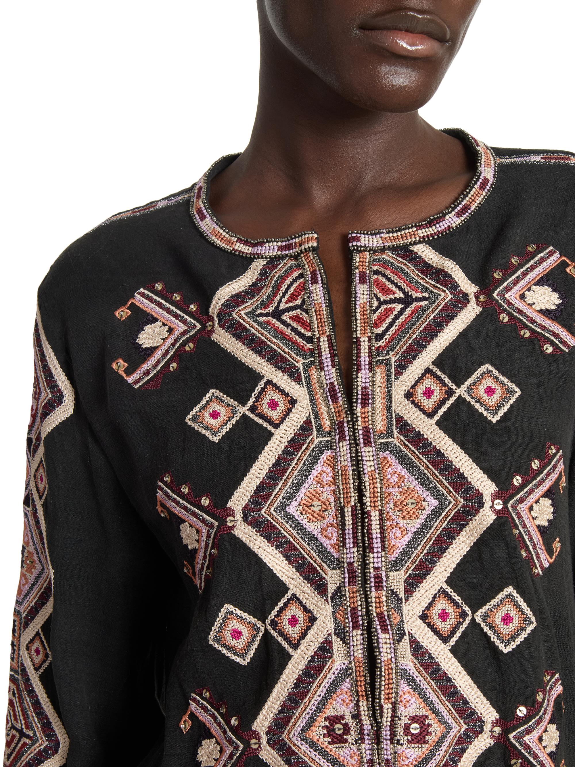 Isabel Marant Zelda Embroidered Top | Saks Fifth Avenue
