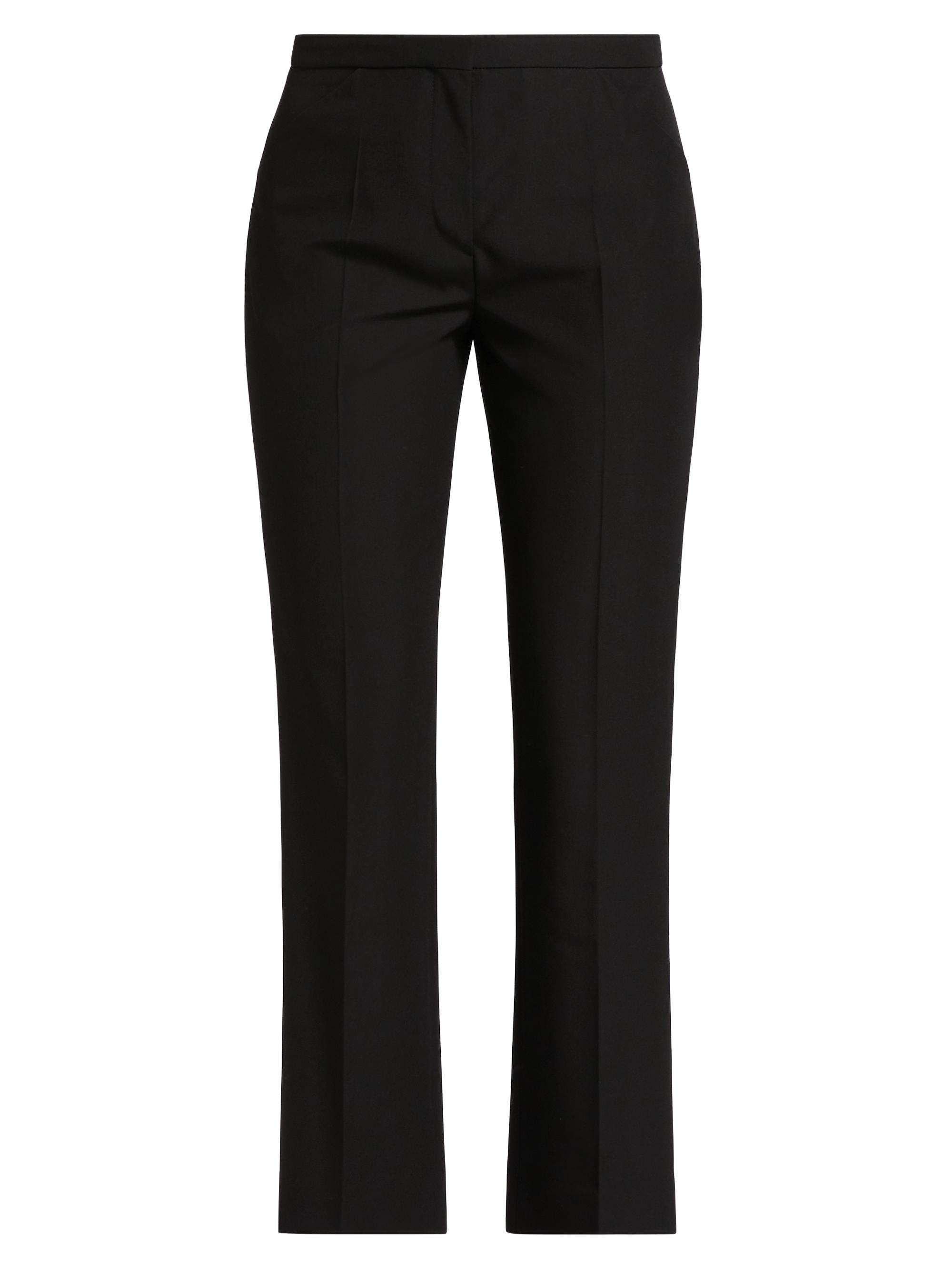 Toteme Women's Cotton-Blend Straight-Leg Crop Pants - Black