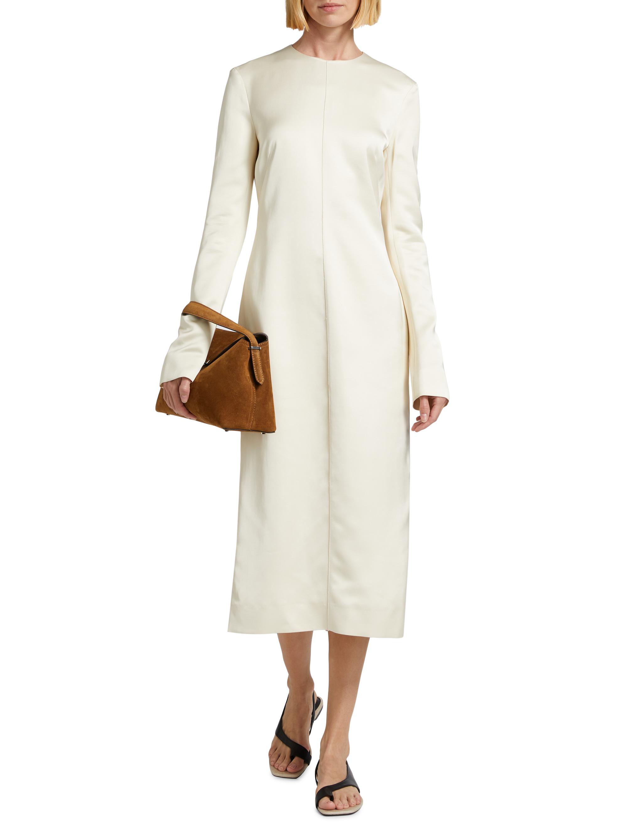 toteme satin midi dress Midi Satin Dress
