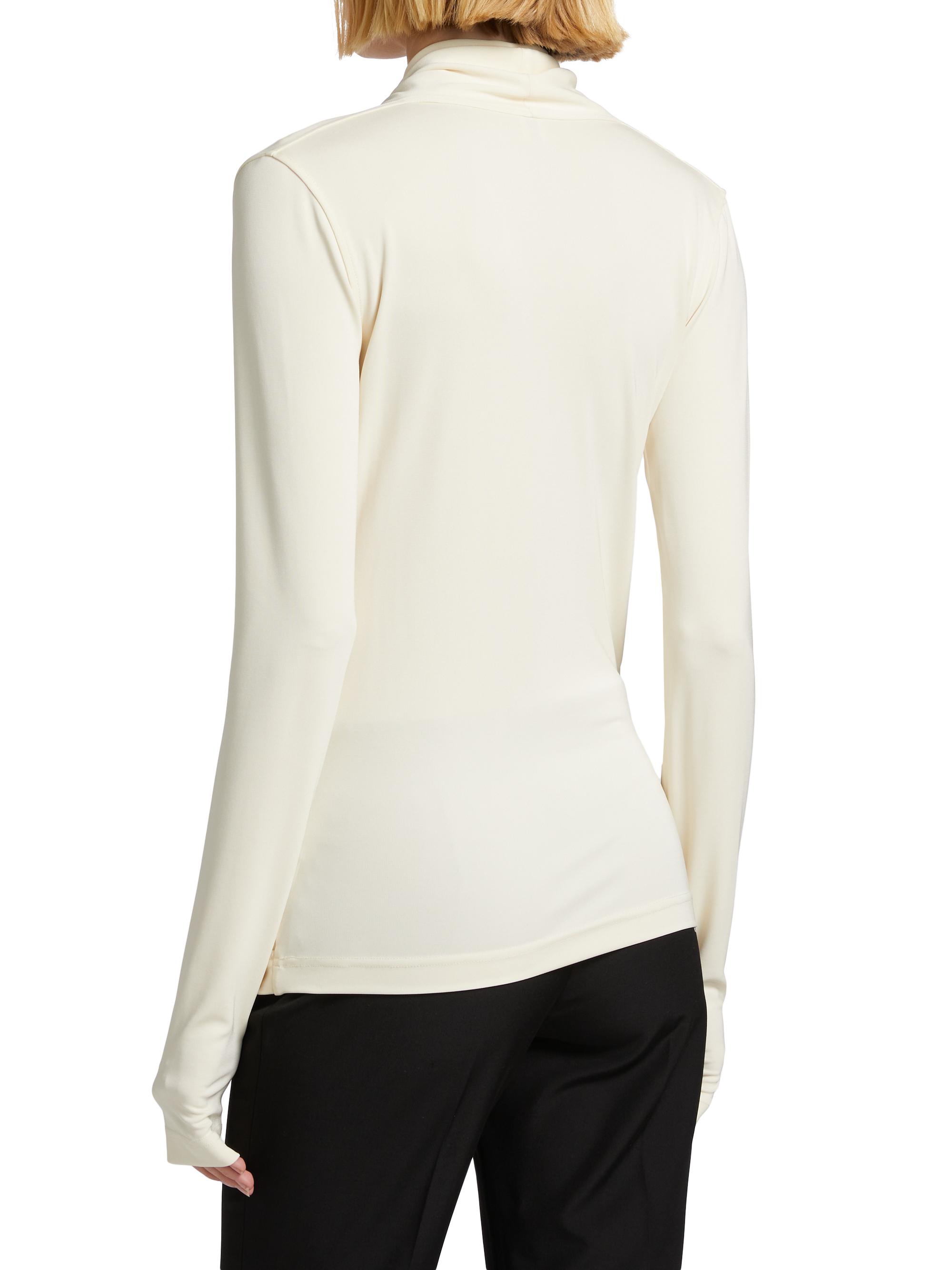 トップス totomeme Toteme Stretch-Jersey Wrap Top | Saks Fifth Avenue