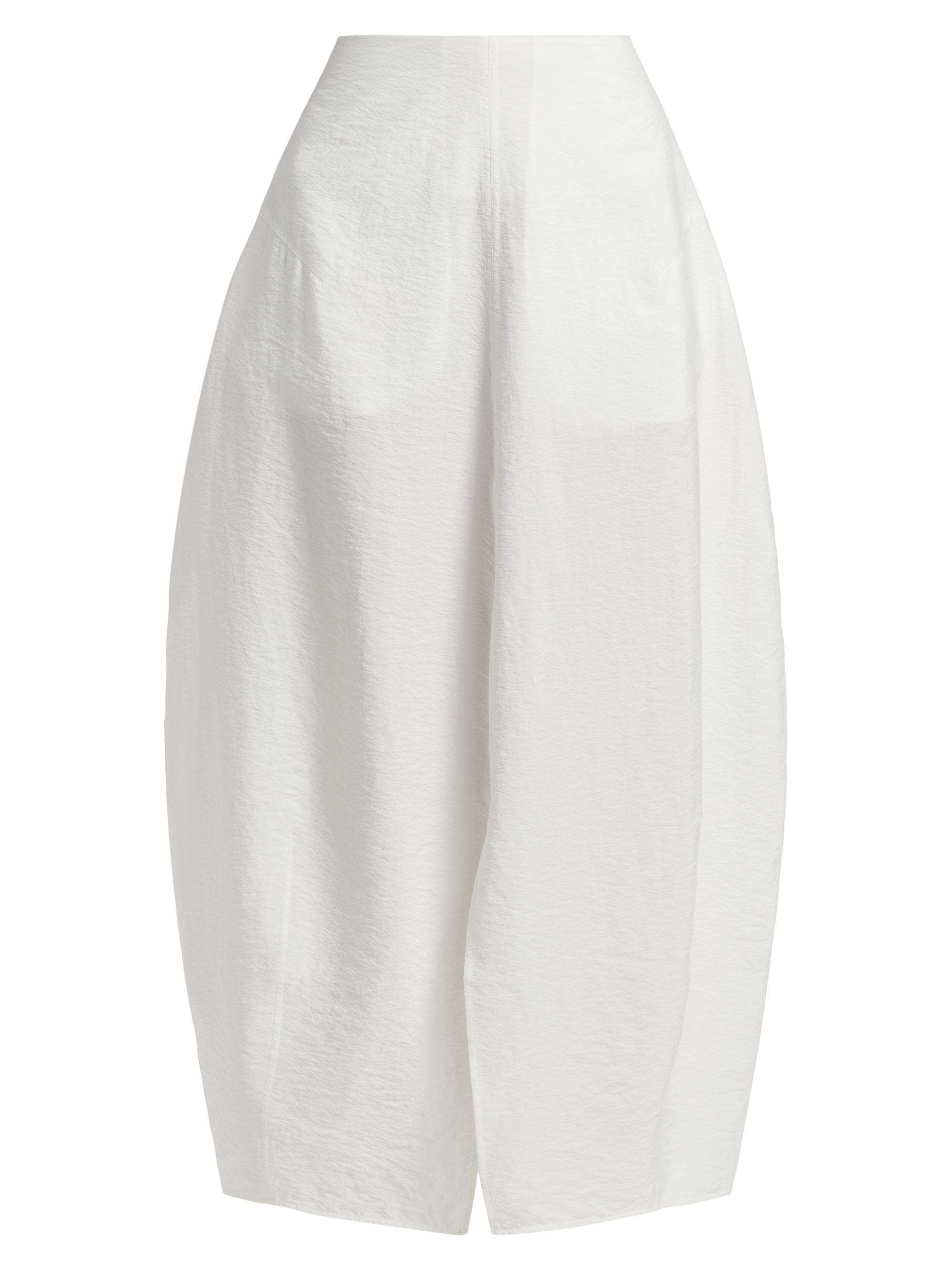 Toteme Women's Parachute Silk Skirt - White
