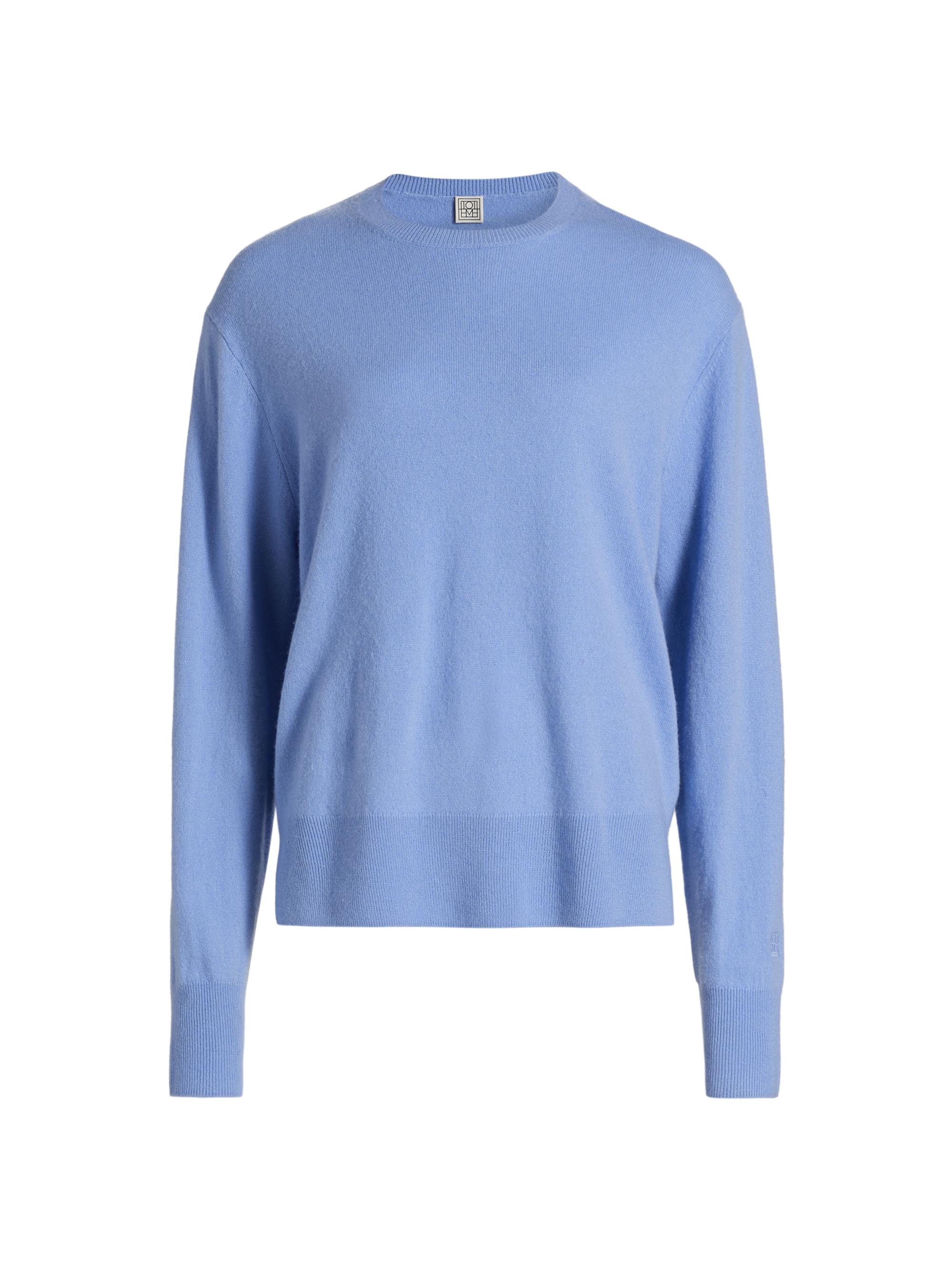 Toteme Women's Cashmere Knit Crewneck Sweater - Azure