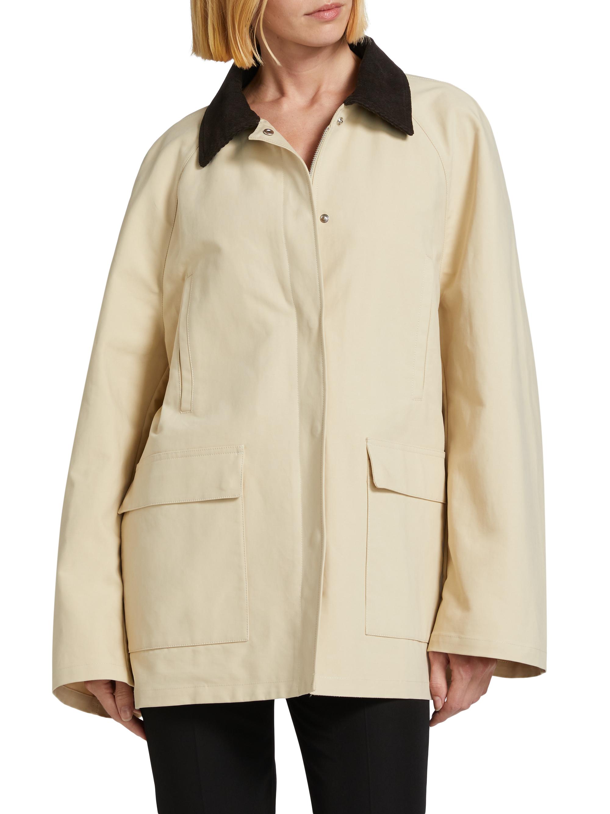 Toteme Summer Country Wax Cotton Jacket | Saks Fifth Avenue
