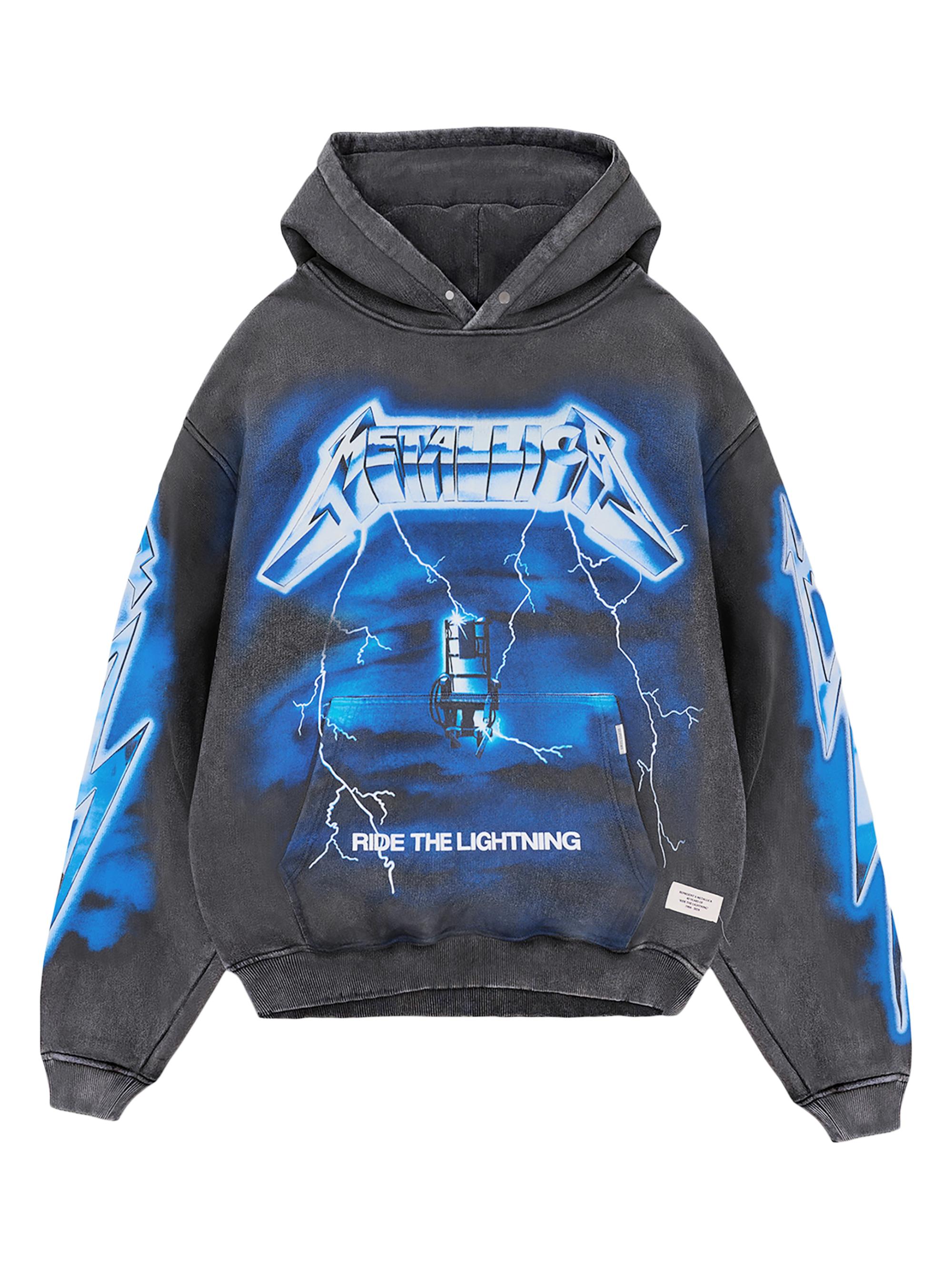 Represent Men's Metallica Ride the Lightning Hoodie - Vintage Grey