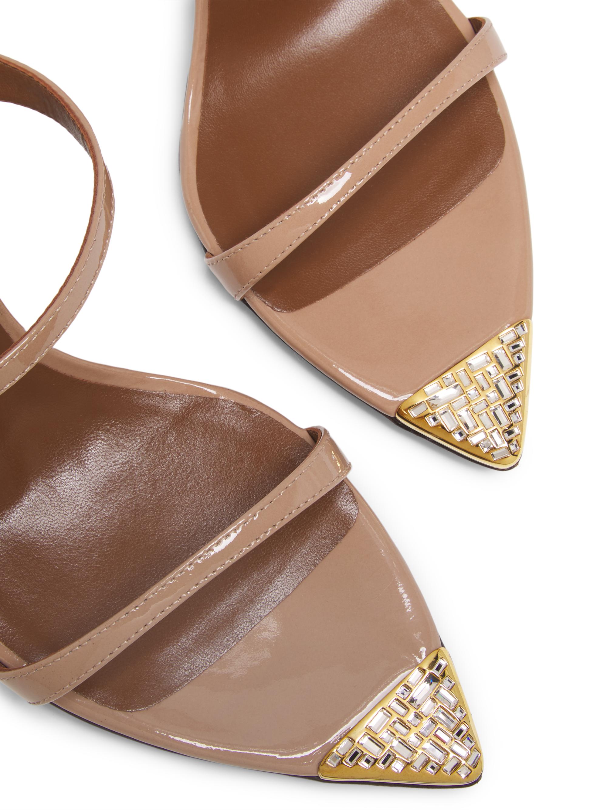 Giuseppe Zanotti Intrigo 90MM Crystal-Embellished Patent Leather