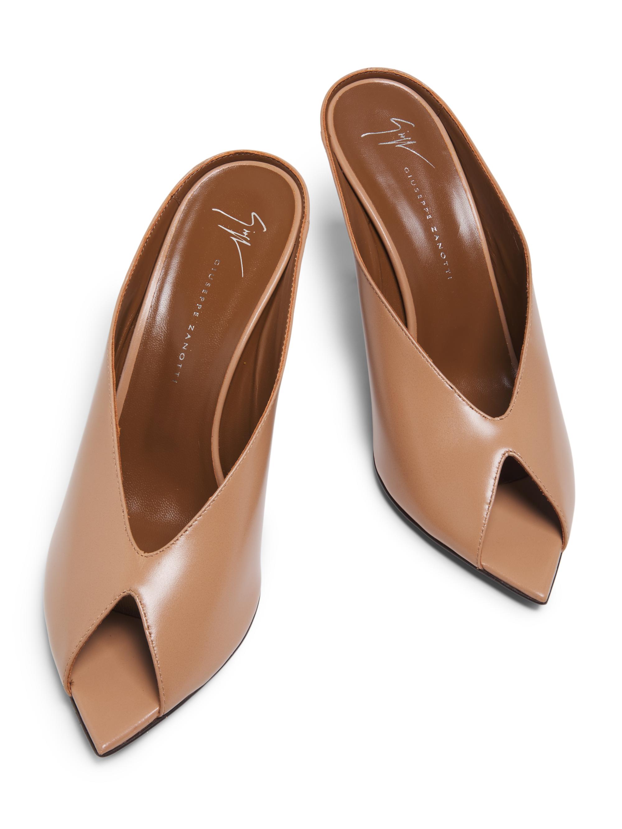 Giuseppe Zanotti 90MM Leather Peep-Toe Mules | Saks Fifth Avenue