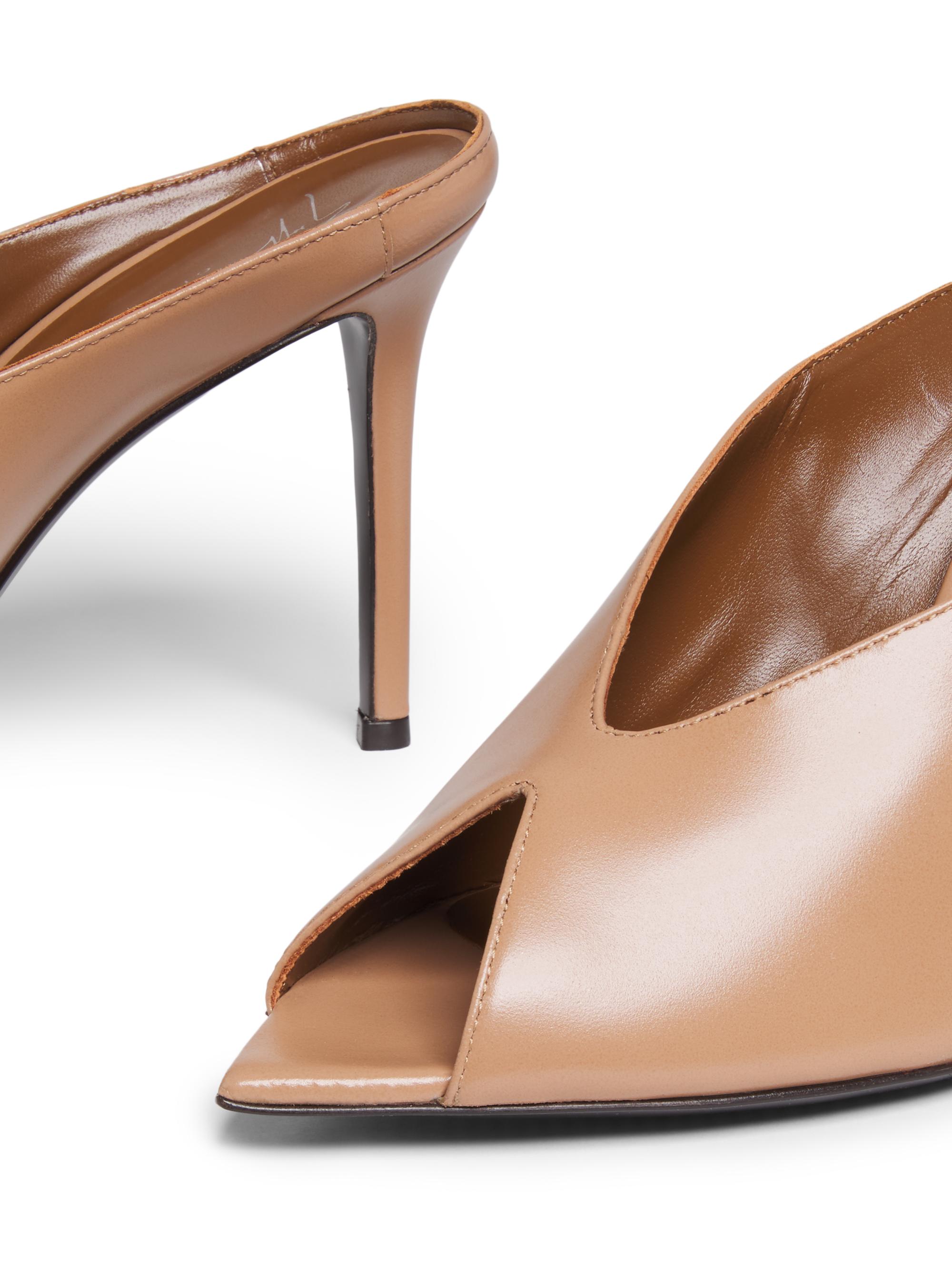 Giuseppe Zanotti 90MM Leather Peep-Toe Mules | Saks Fifth Avenue
