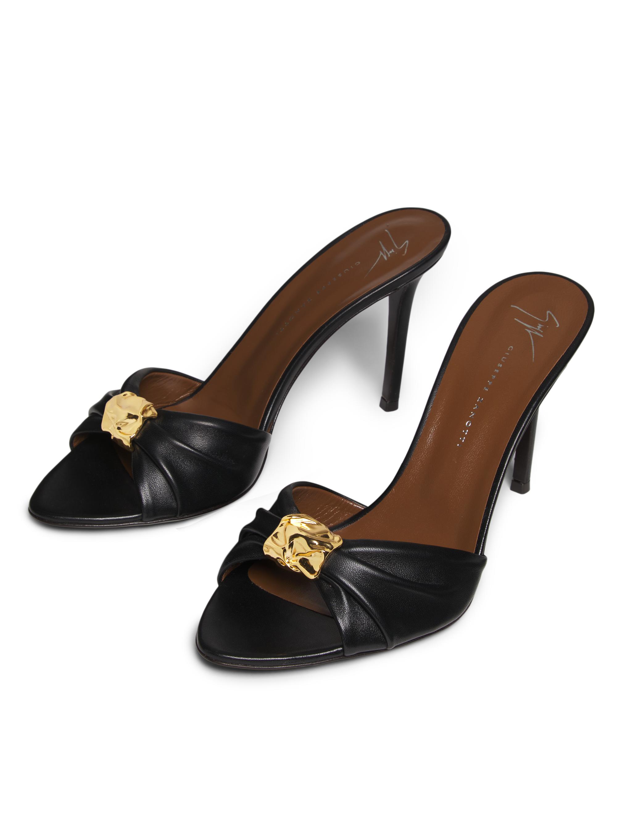 Giuseppe Zanotti Clandestino 90MM Leather Mules | Saks Fifth Avenue