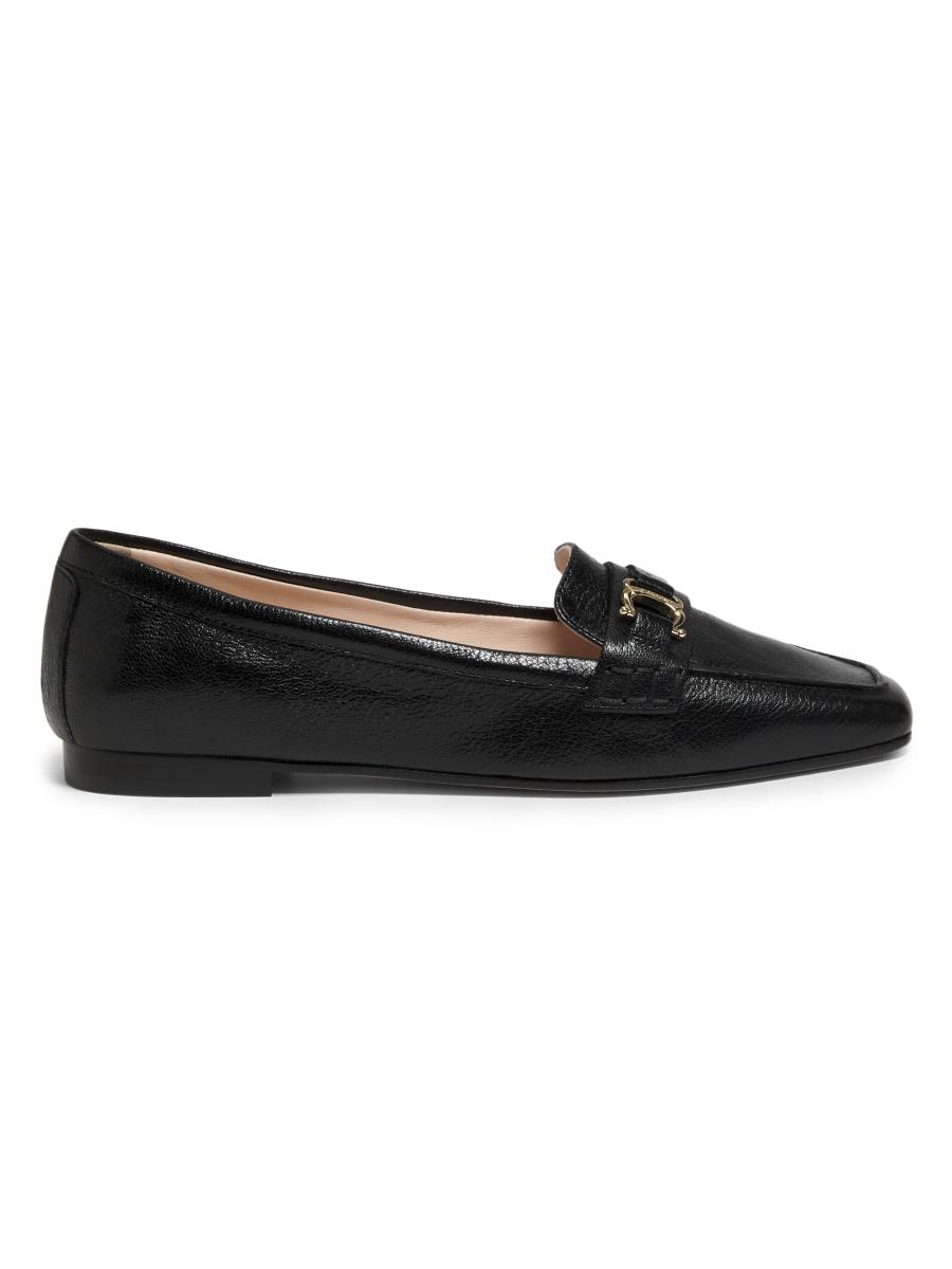 Pollini Women's Patent Leather Loafers In Black